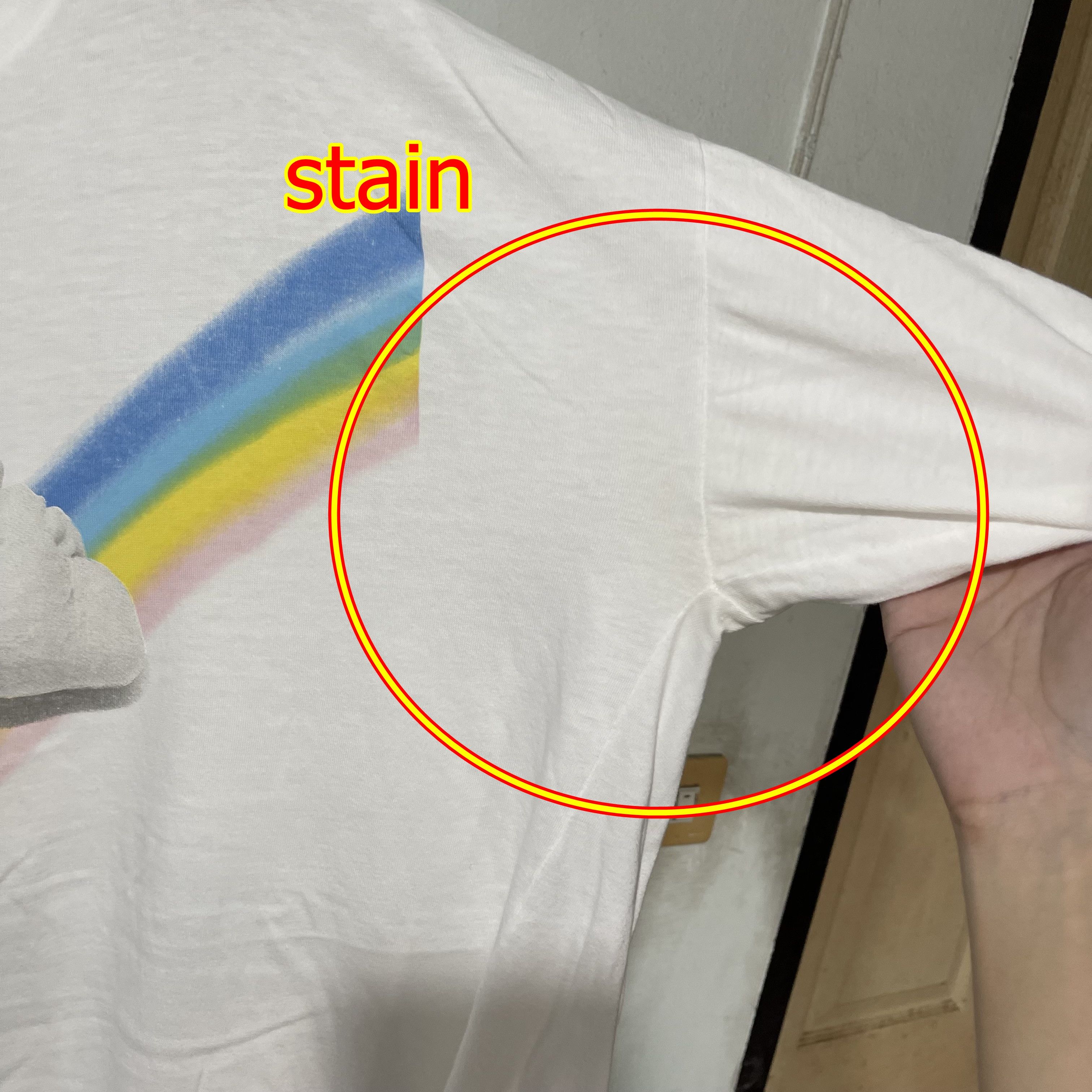 Vintage Vintage 90s Für’s Herz Rainbow Heart T-Shirt Size US XL / EU 56 / 4 - 6 Thumbnail