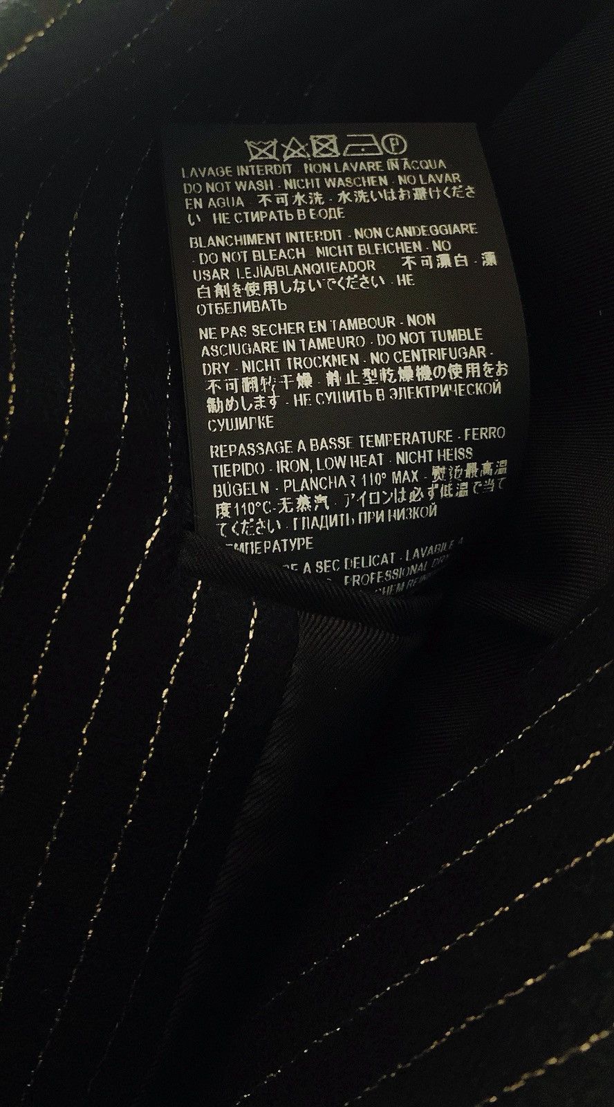 Saint Laurent Paris SAINT LAURENT Double-Breasted Black Pinstripe Blazer Size 50 Size 50R - 10 Thumbnail