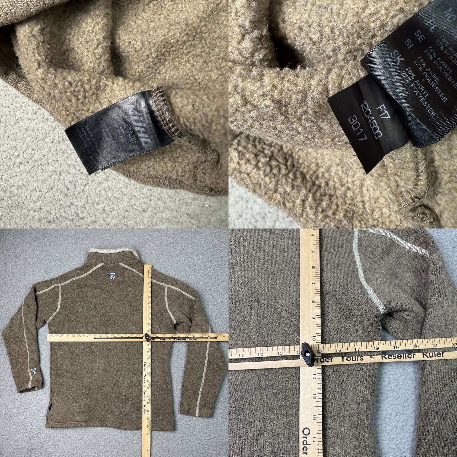 Vintage Kuhl Jacket Mens M 1/4 Zip Fleece Brown Alfpaca Outdoor Hiking Wool? (recheck) Size US M / EU 48-50 / 2 - 8 Thumbnail