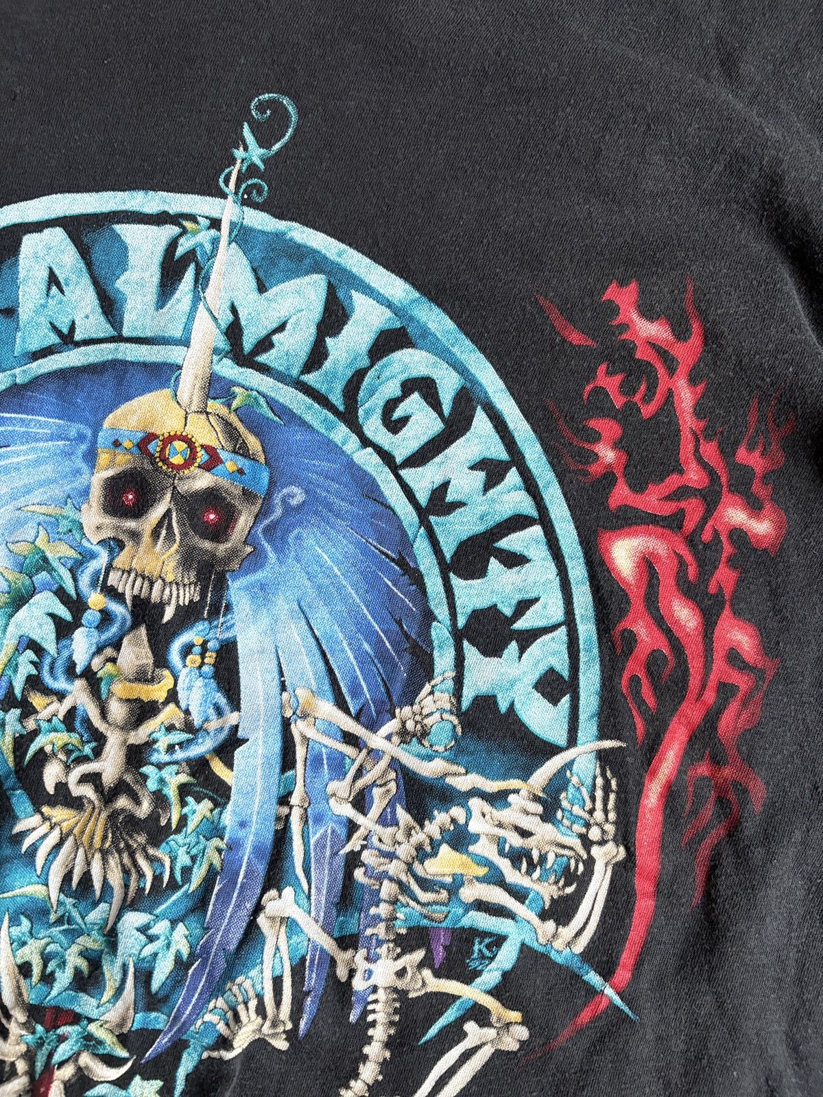 Vintage Vintage 1992 The Almighty 90s Tour Rock Band Fade T-Shirt Size US XL / EU 56 / 4 - 4 Thumbnail