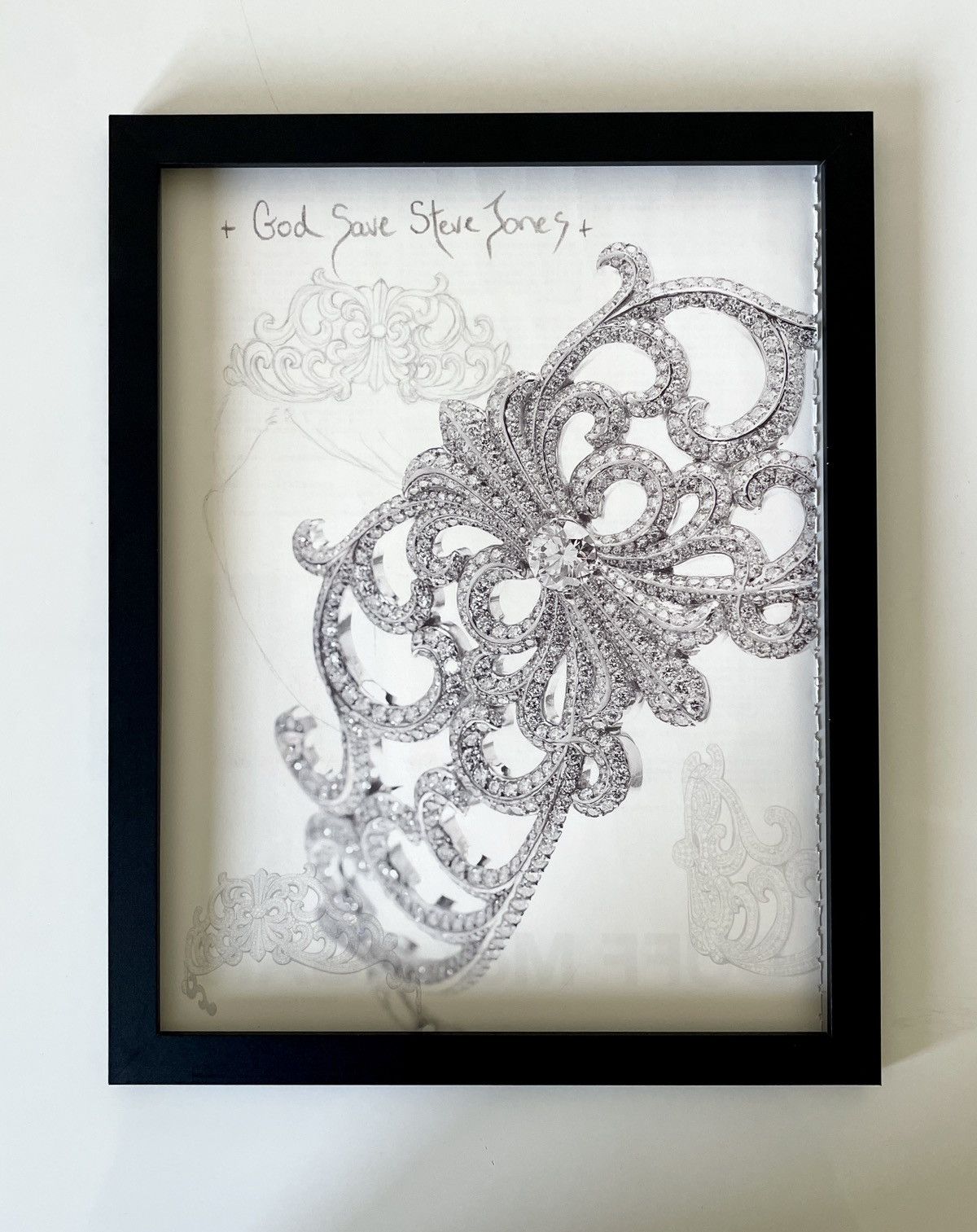Chrome Hearts × Vintage Chrome Hearts Framed poster 9x11 Size ONE SIZE - 1 Thumbnail
