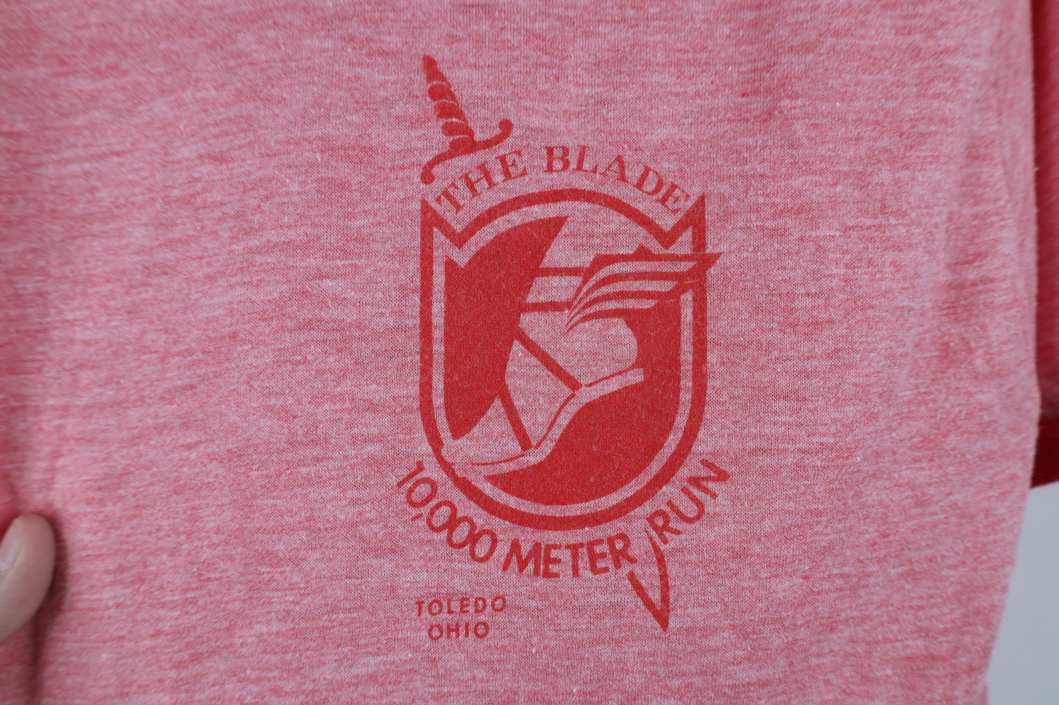 Vintage Vintage 70s 10k Road Race Running Triblend Ringer T-Shirt US Size US L / EU 52-54 / 3 - 4 Thumbnail