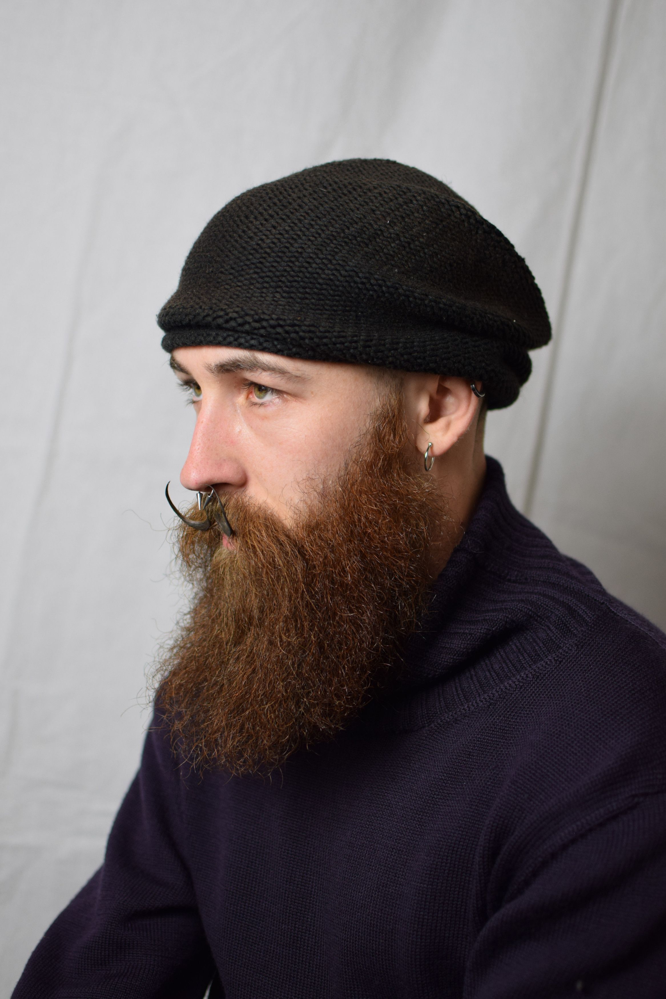 Devoa Devoa AW21 Brown Knit Cap - TK-KC14 Size ONE SIZE - 1 Thumbnail