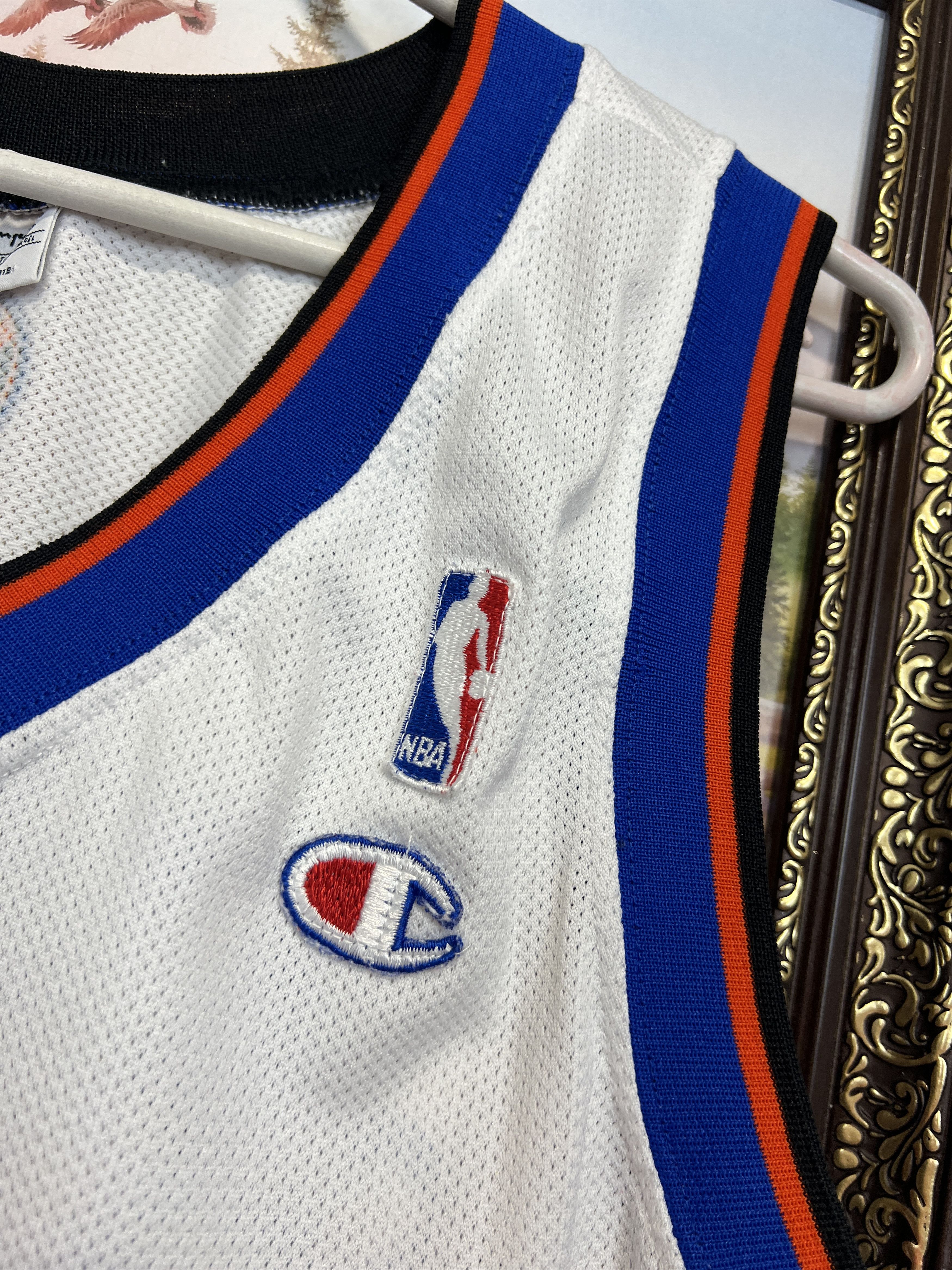 Champion Vintage 90's New York Knicks NBA Sprewell Jersey Trikot Size US XL / EU 56 / 4 - 4 Thumbnail