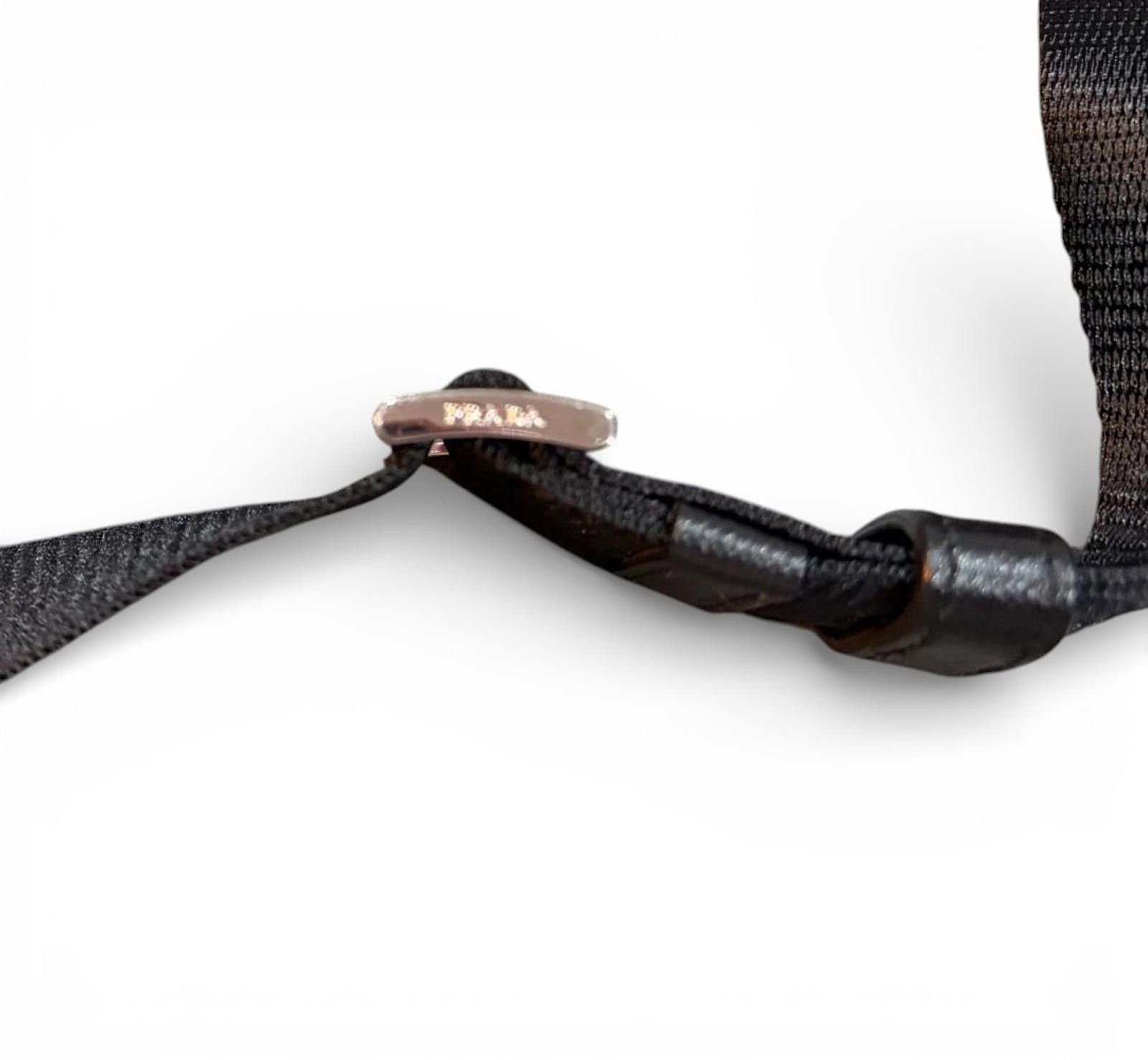 Prada Prada - Black Nylon Shoulder Bag Size ONE SIZE - 7 Thumbnail
