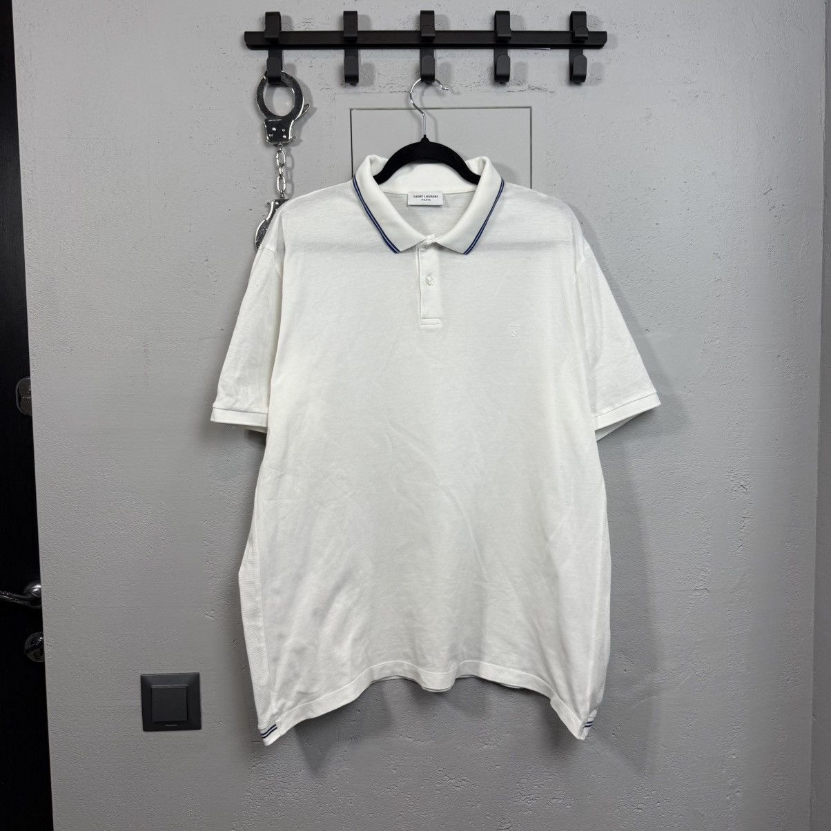 Saint Laurent Paris Vintage Saint Lauren Paris Polo Shirt Size US XL / EU 56 / 4 - 1 Thumbnail