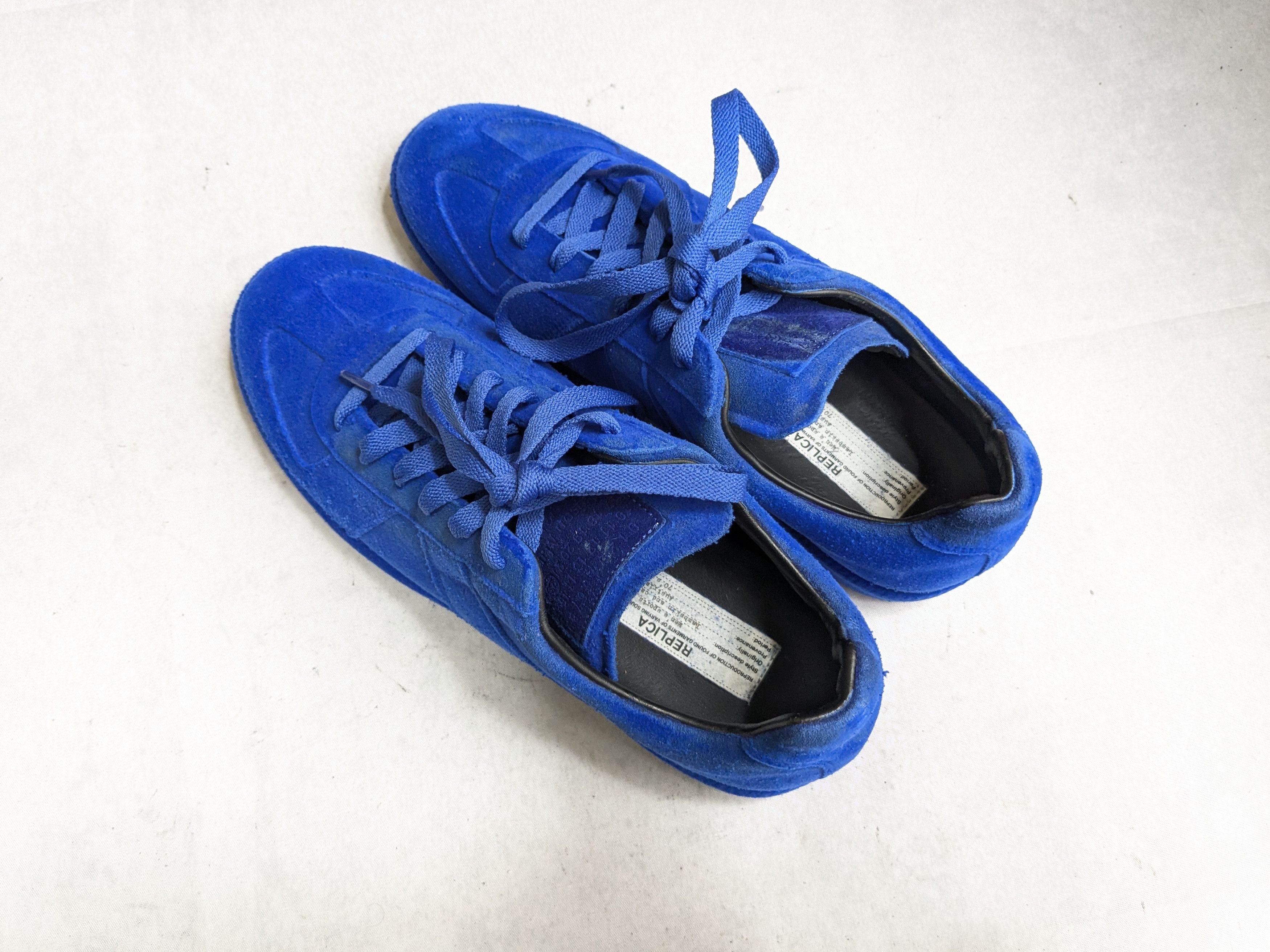 Maison Margiela Maison Margiela GAT Replica Blue 9 42 Felt Leather Low Size US 9 / EU 42 - 16 Thumbnail