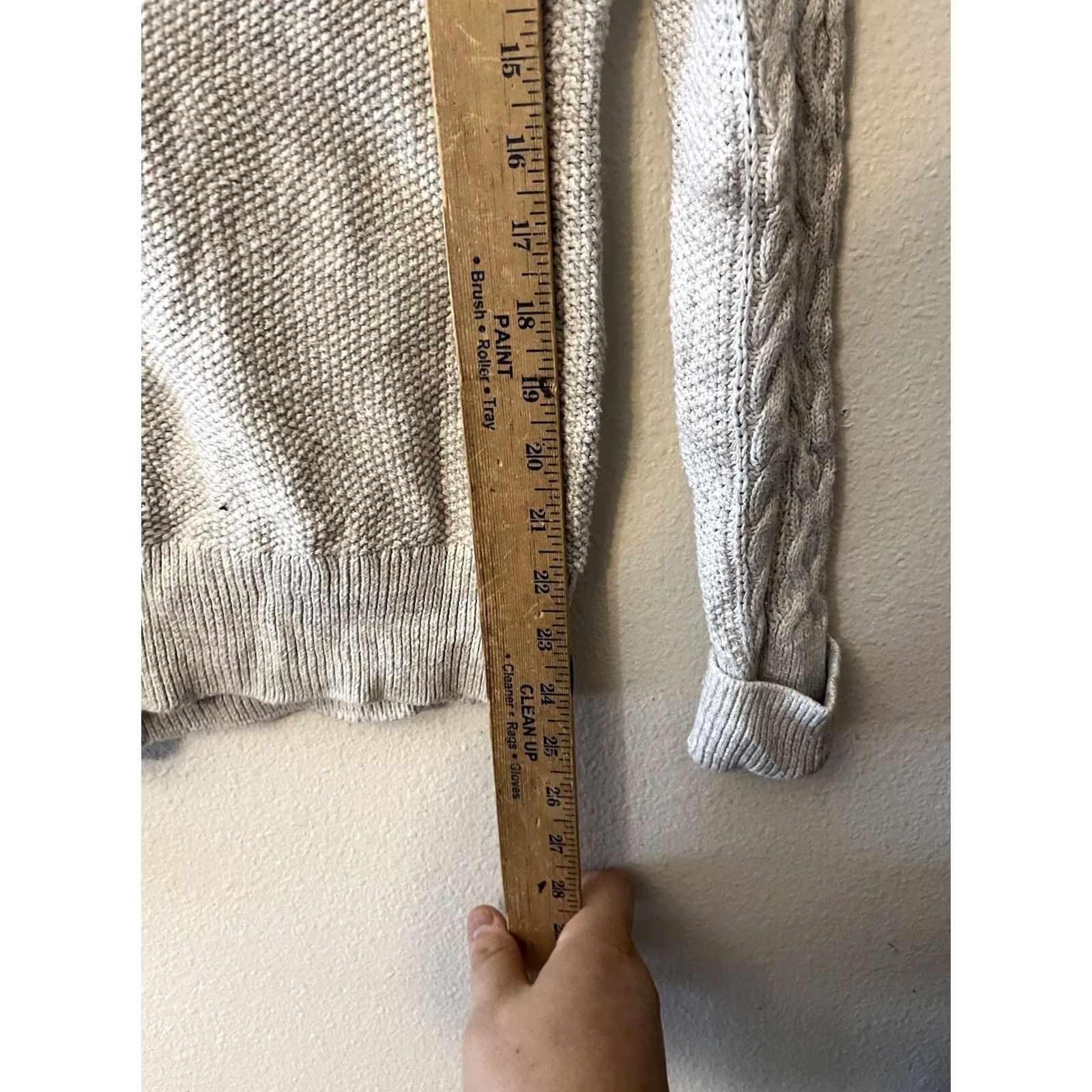 Gap Gap Womens Gray Cable Knit Pullover Sweater XS Long Sleeve Crew Neck Size XS / US 0-2 / IT 36-38 - 4 Thumbnail