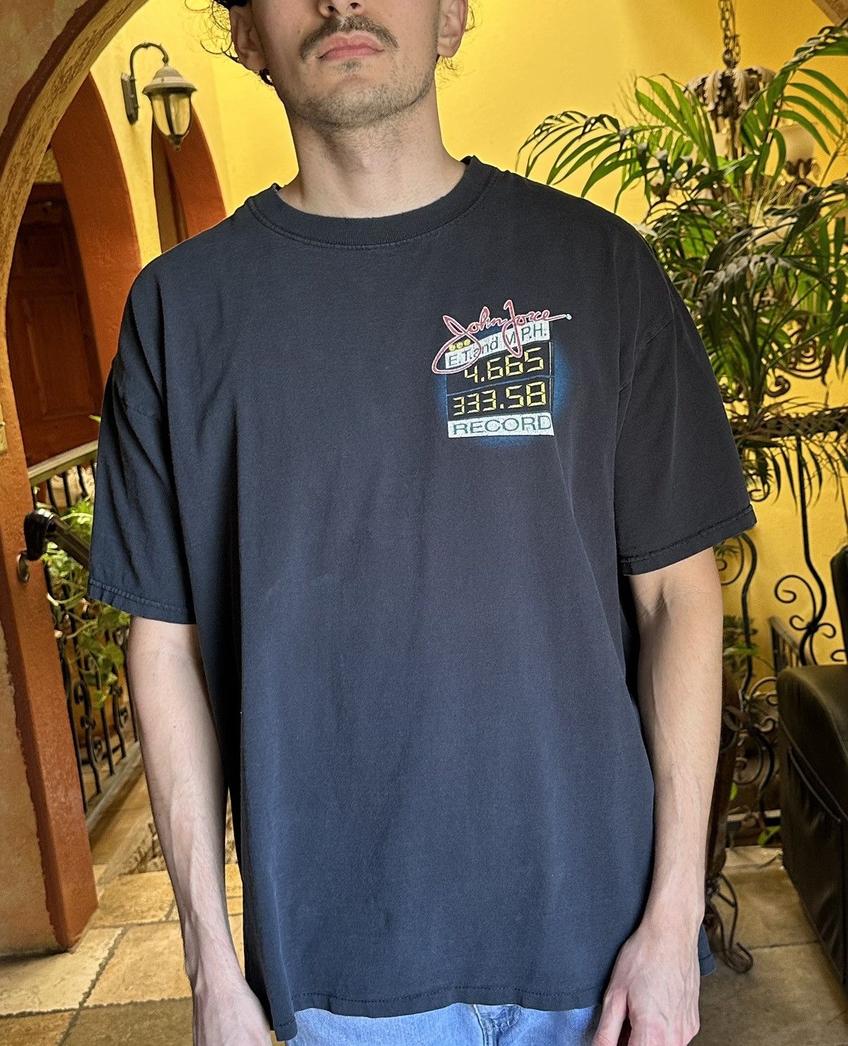 NASCAR 🏁 Distressed Vintage NHRA John Force Racing Tee Size US L / EU 52-54 / 3 - 6 Thumbnail