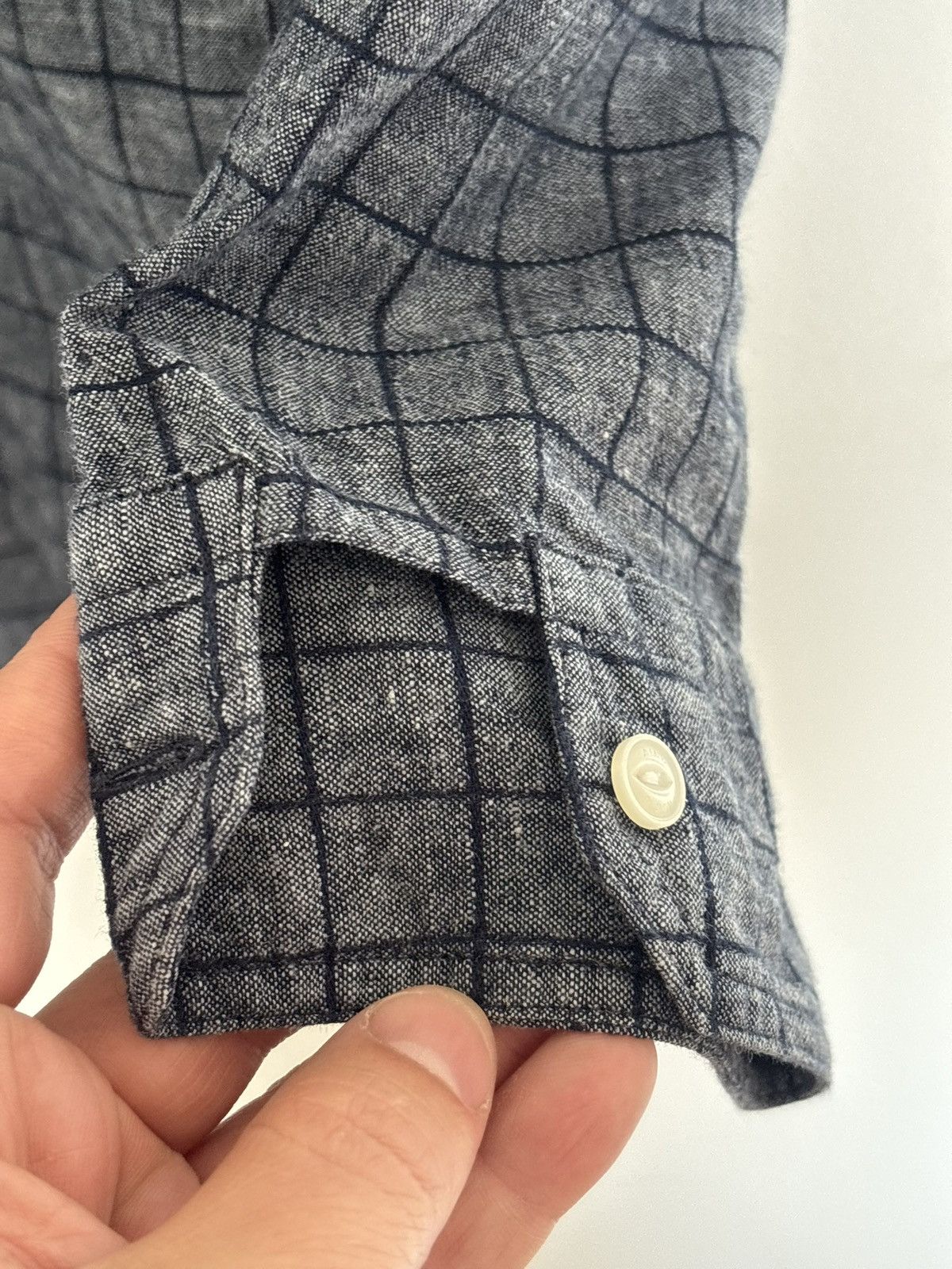 Scotch & Soda Scotch & Soda Cotton Linen Check Shirt Large L Size US L / EU 52-54 / 3 - 9 Thumbnail