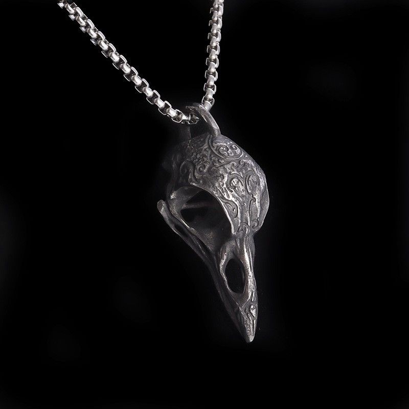 Japanese Brand Crow Skull Pendant Necklace Size ONE SIZE - 2 Thumbnail