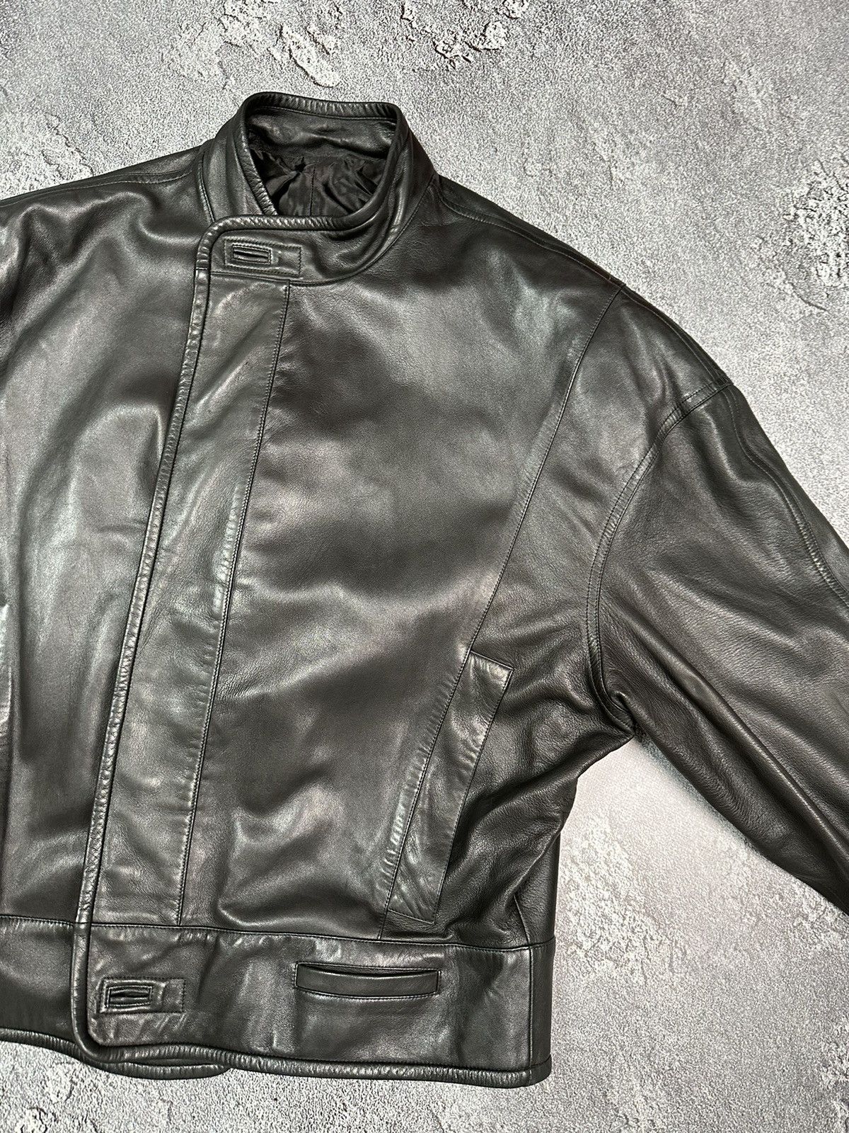 Vintage × Zilli Super RARE Zilli for Stephan Kelian leather oversized jacket Size US M / EU 48-50 / 2 - 10 Thumbnail