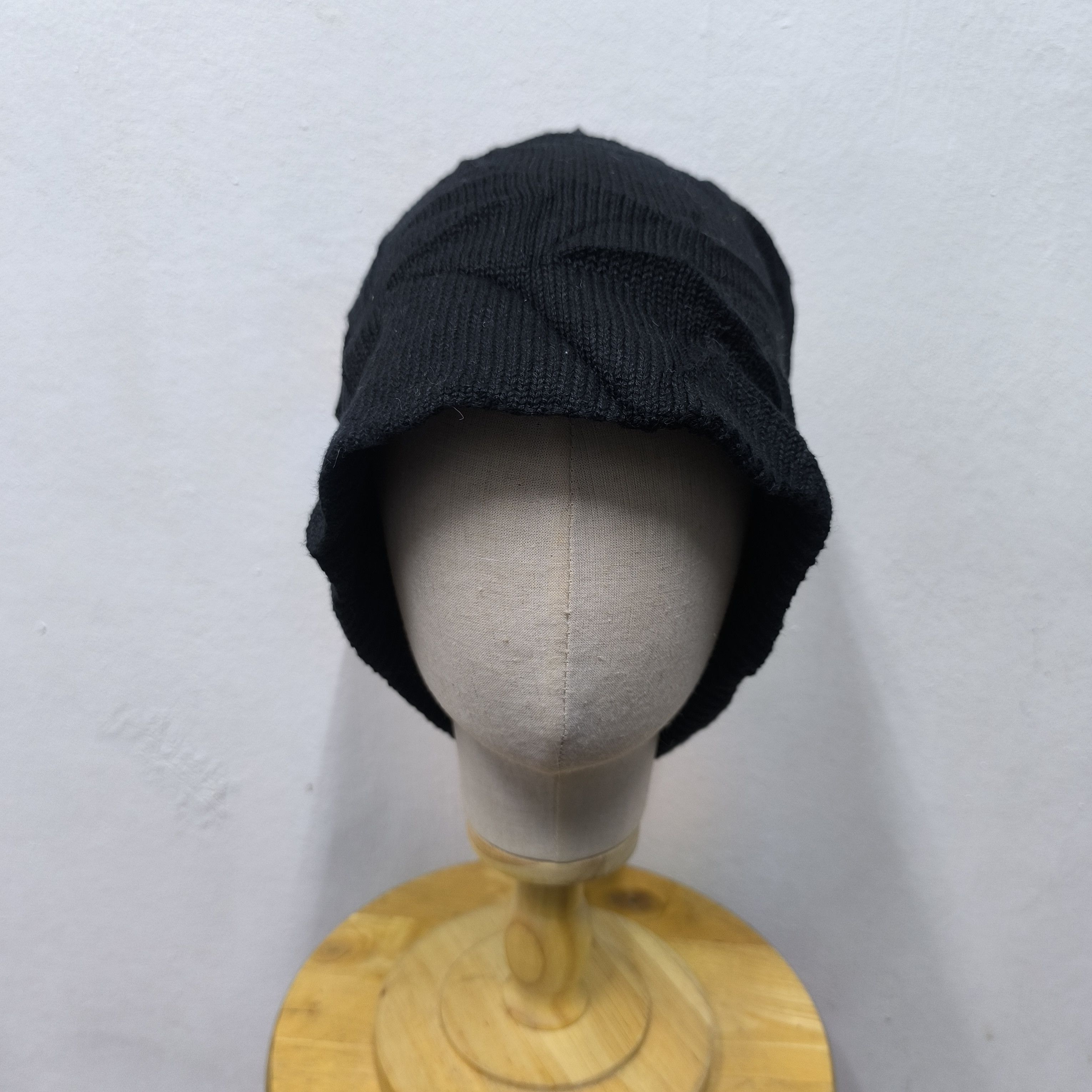PPFM 💥 Japanese irodori black gothic style pull on beanie hat Size ONE SIZE - 2 Thumbnail