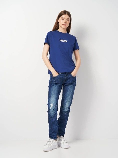 G-Star G-Star Raw Arc 3D Low Boyfriend Womens Blue Jeans Distressed Size 30" / US 8 / IT 44 - 3 Thumbnail