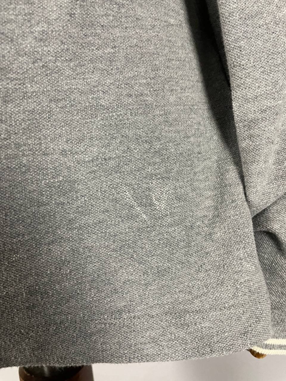 Moncler Moncler Polo Long Sleeve Grey Size US XL / EU 56 / 4 - 12 Thumbnail