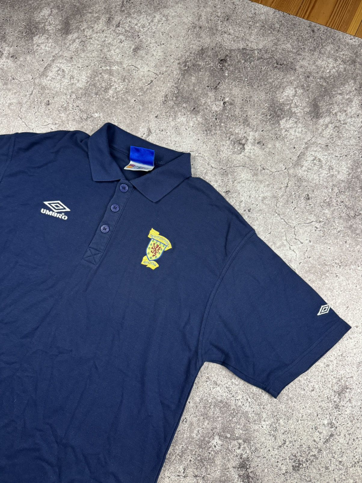 Umbro Vintage Scotland Umbro Soccer Y2K Polo Jersey Football Shirt Size US XL / EU 56 / 4 - 2 Thumbnail