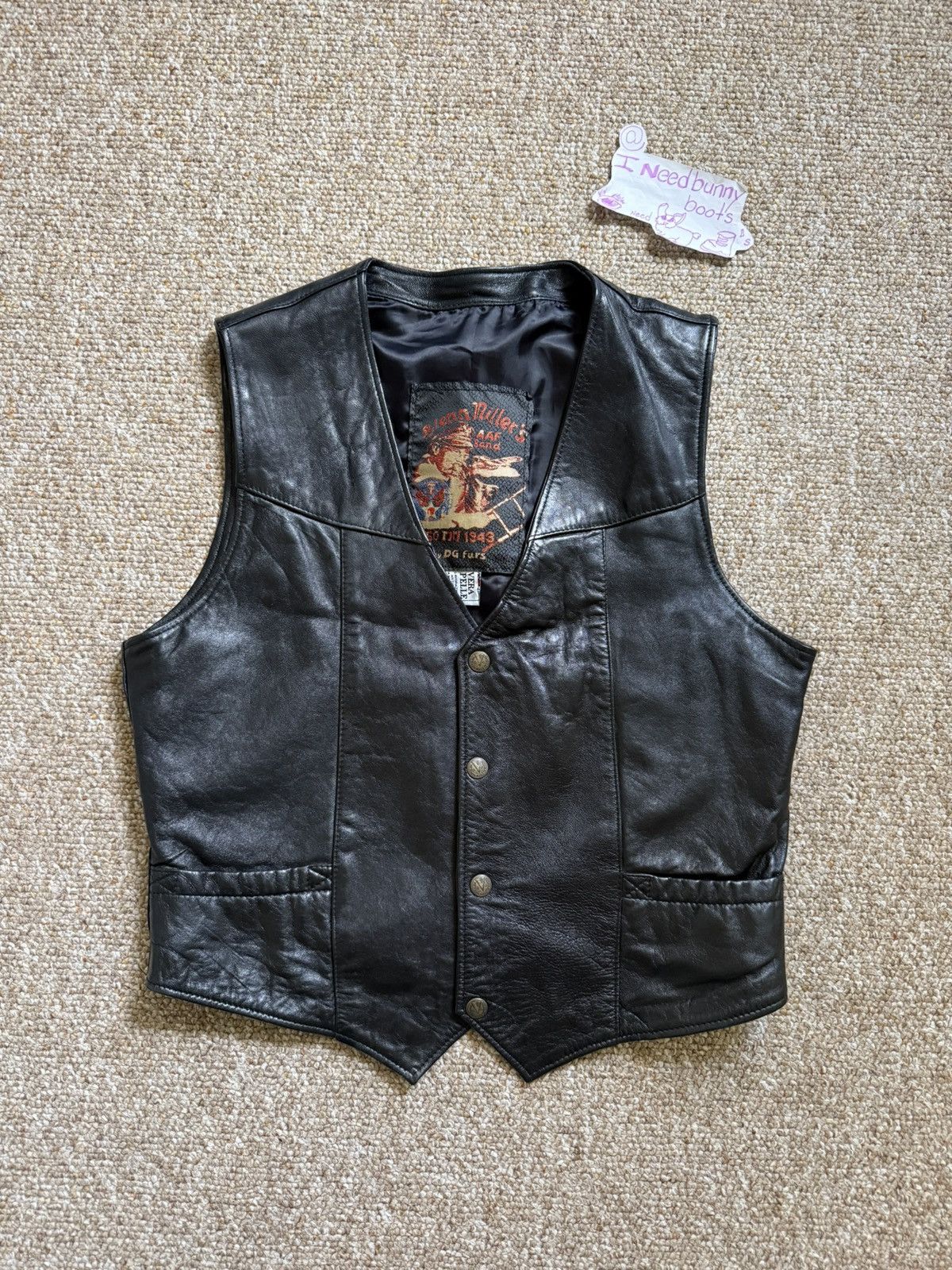 Leather Italian Leather Vest Size US M / EU 48-50 / 2 - 1 Thumbnail