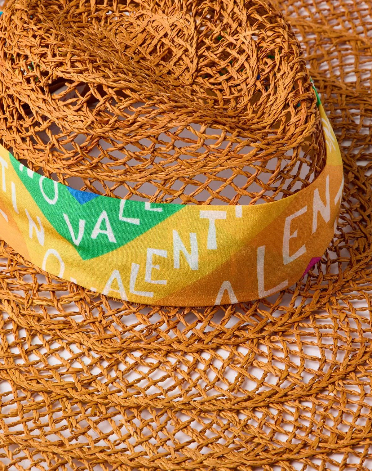 Valentino o1s1wg110625 Size:Large/Escape Wide Straw Hat in Multicolor Size ONE SIZE - 4 Thumbnail