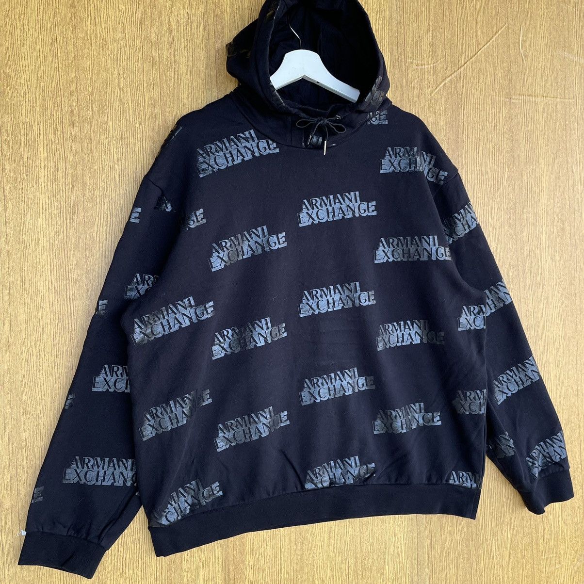 Armani Exchange Armani Exchange Hoodie Spellout Sweatshirt Size US XL / EU 56 / 4 - 2 Thumbnail