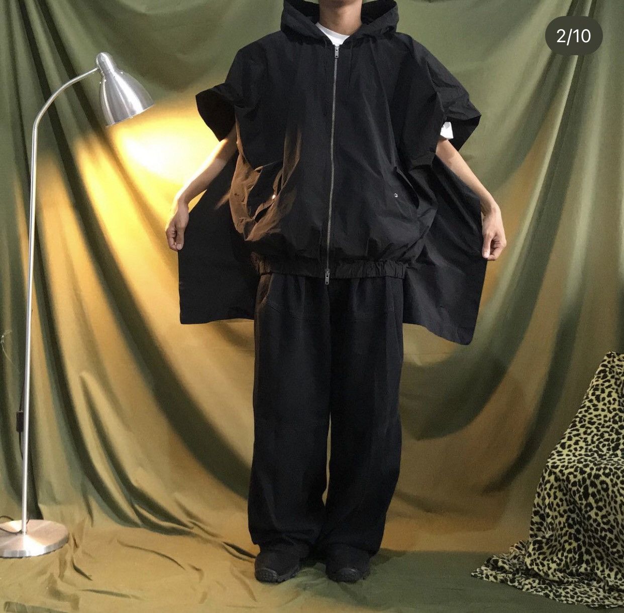 14th Addiction 2000s DKNY - Poncho Batwing Jacket Size US L / EU 52-54 / 3 - 9 Thumbnail