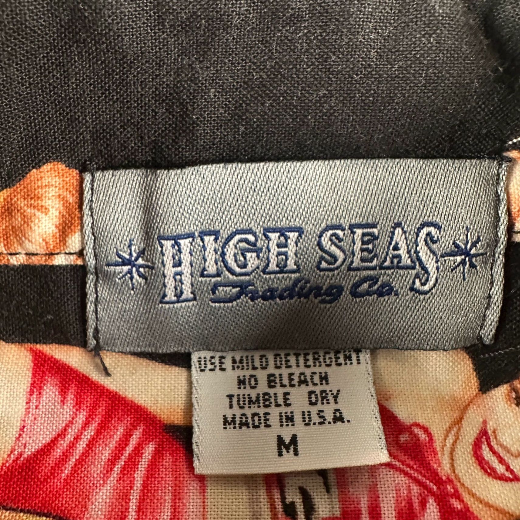 Vintage High Seas Shirt Mens M Black Pinup Motorcycle Short Sleeve Camp Button-Up Size US M / EU 48-50 / 2 - 3 Thumbnail