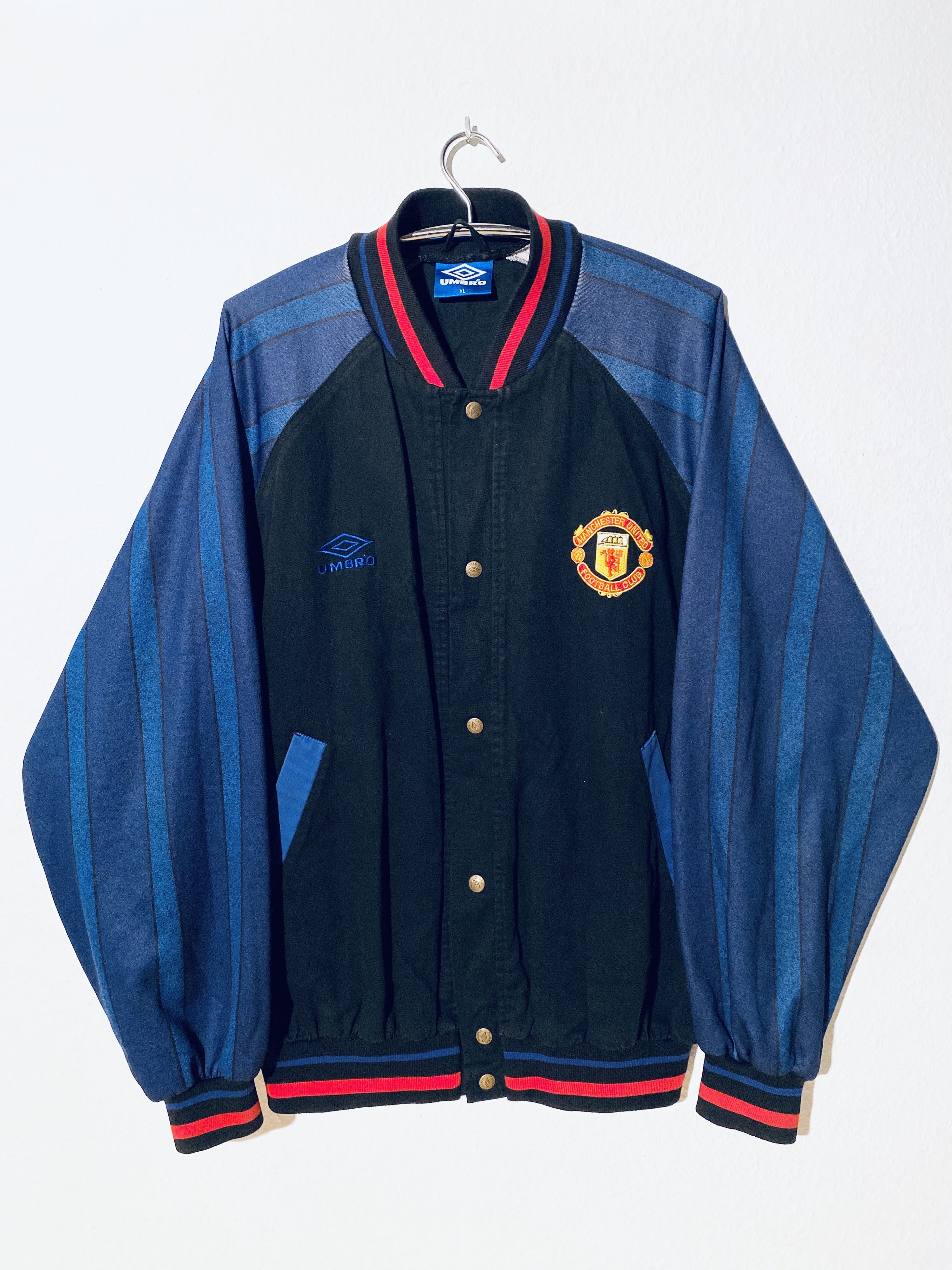 Umbro Manchester United Bomber Varsity Jacket 1994 1995 Size US XL / EU 56 / 4 - 1 Thumbnail