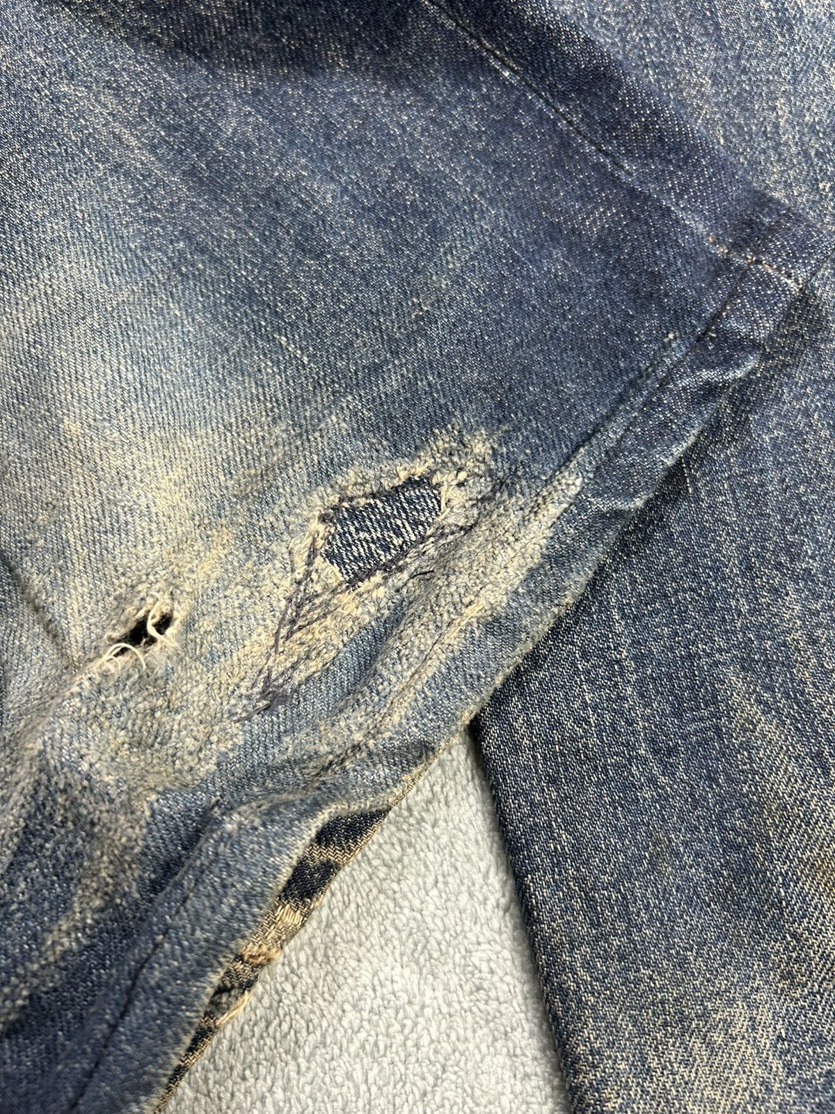 Japanese Brand Vintage Evis Distressed Denim Jeans Size US 32 / EU 48 - 22 Thumbnail