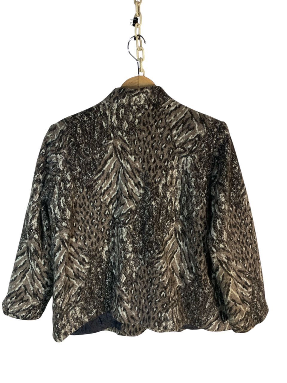 Japanese Brand Leopard fullprint button up jacket by Tokyo look Size L / US 10 / IT 46 - 2 Thumbnail