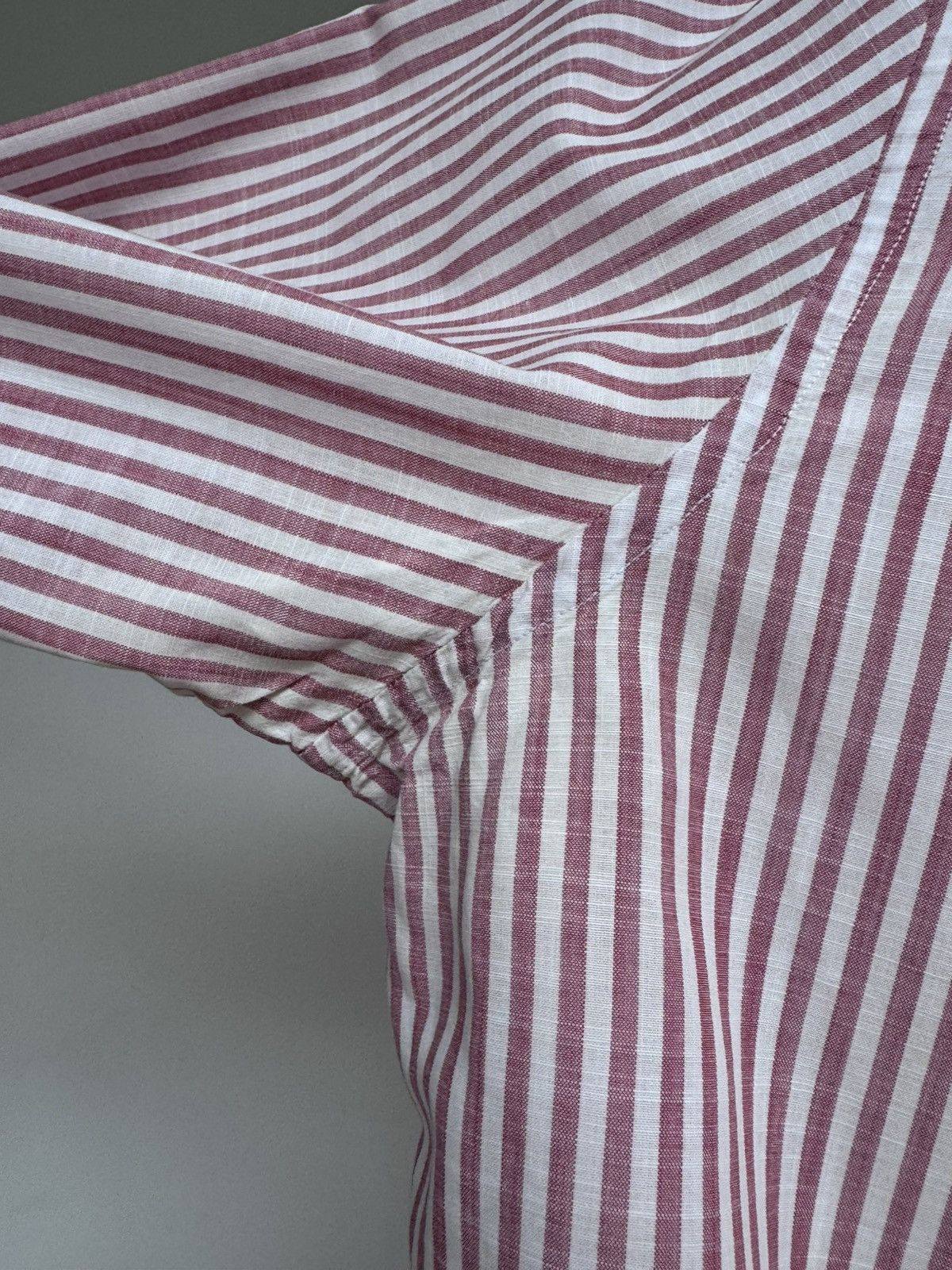 Loro Piana Loro Piana Striped Cotton Button Up Shirt Long Sleeve Pink Size US XXL / EU 58 / 5 - 9 Thumbnail