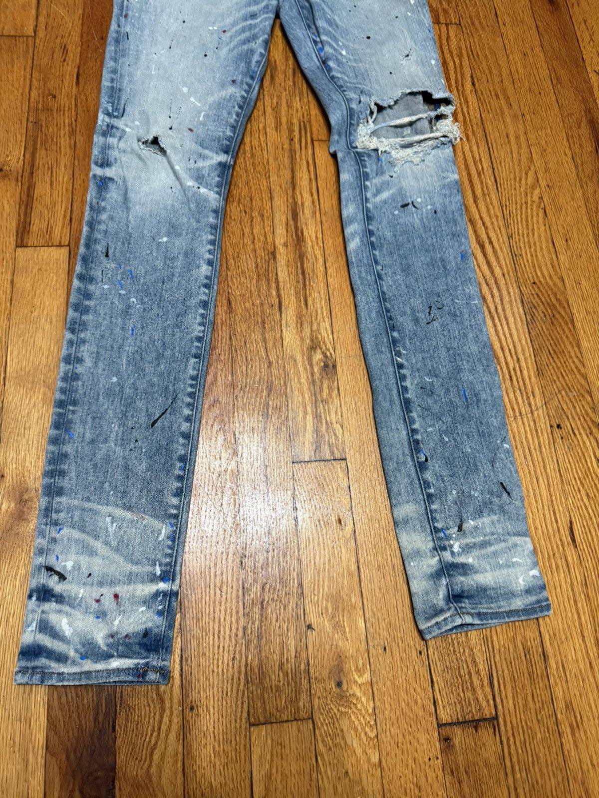 Amiri Amiri Paint Splatter Skinny Jeans Size 30 Size US 30 / EU 46 - 3 Thumbnail