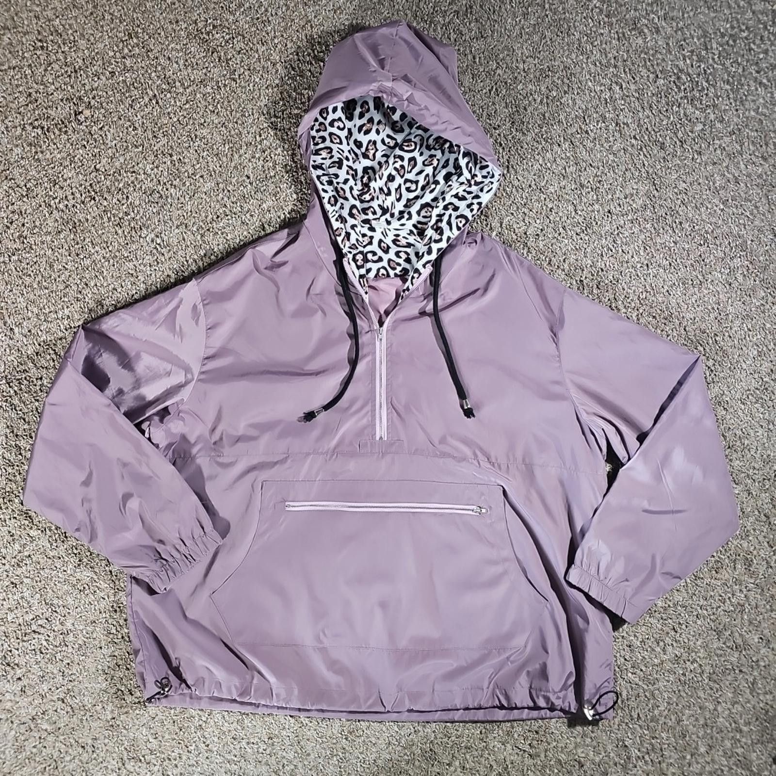 Other Shirley & Stone 2XL Purple 1/2 Zip Pullover Rain Jacket Size XXL / US 16-18 / IT 52-54 - 1 Thumbnail