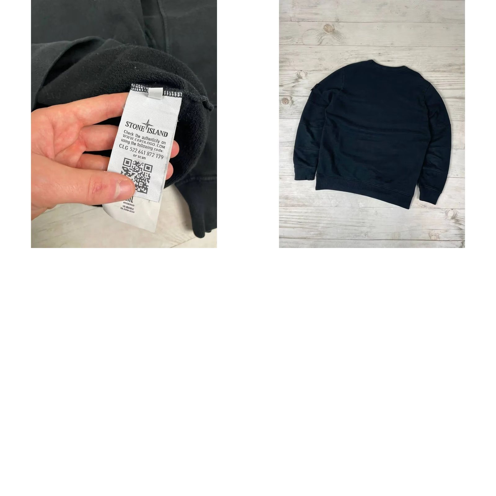 Stone Island Stone Island Sweatshirt Men L Black Garment Dyed Intarsia Logo Crew Neck Pullover Size L Color Black Logo Detail 90s? Size US L / EU 52-54 / 3 - 9 Thumbnail