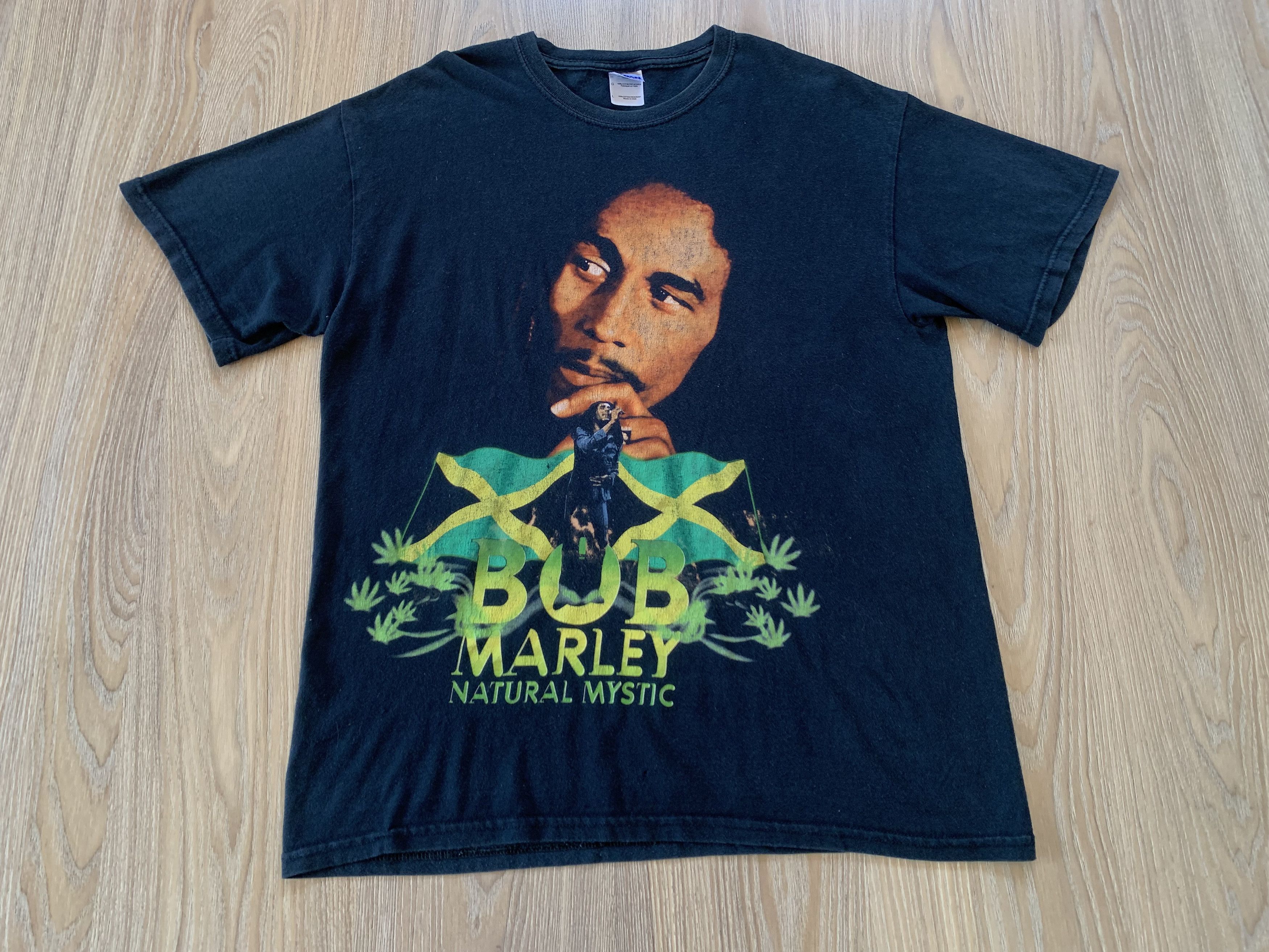 Bob Marley Gildan Vintage Bob Marley Natural Mystic T-Shirt Size US L / EU 52-54 / 3 - 2 Thumbnail