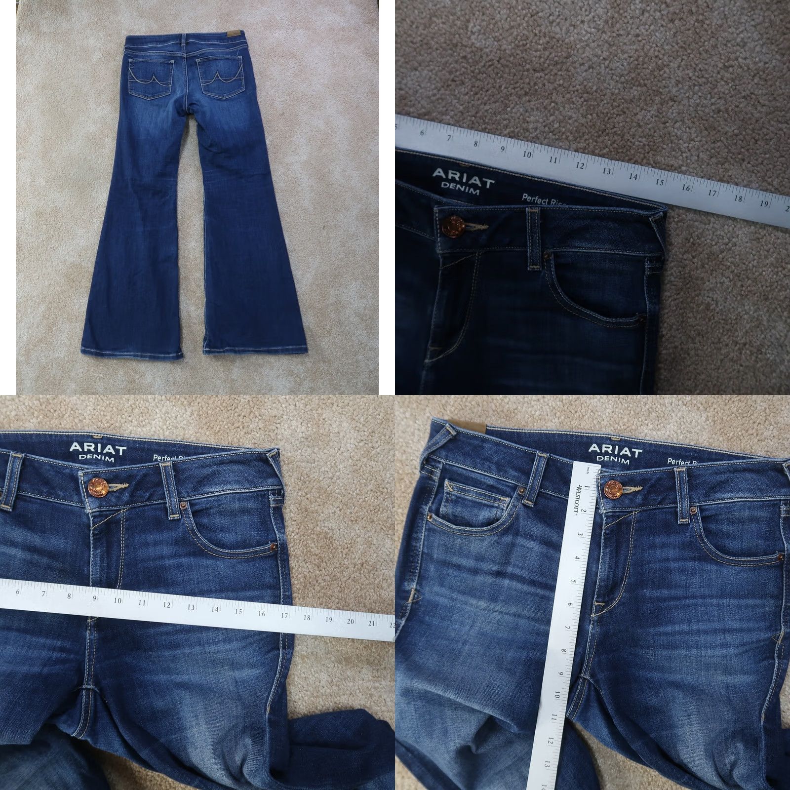 Ariat Ariat Jeans Womens 28 Regular Rise High 5-Pocket Denim Blue Bootcut Stretch Size 28" / US 6 / IT 42 - 8 Thumbnail
