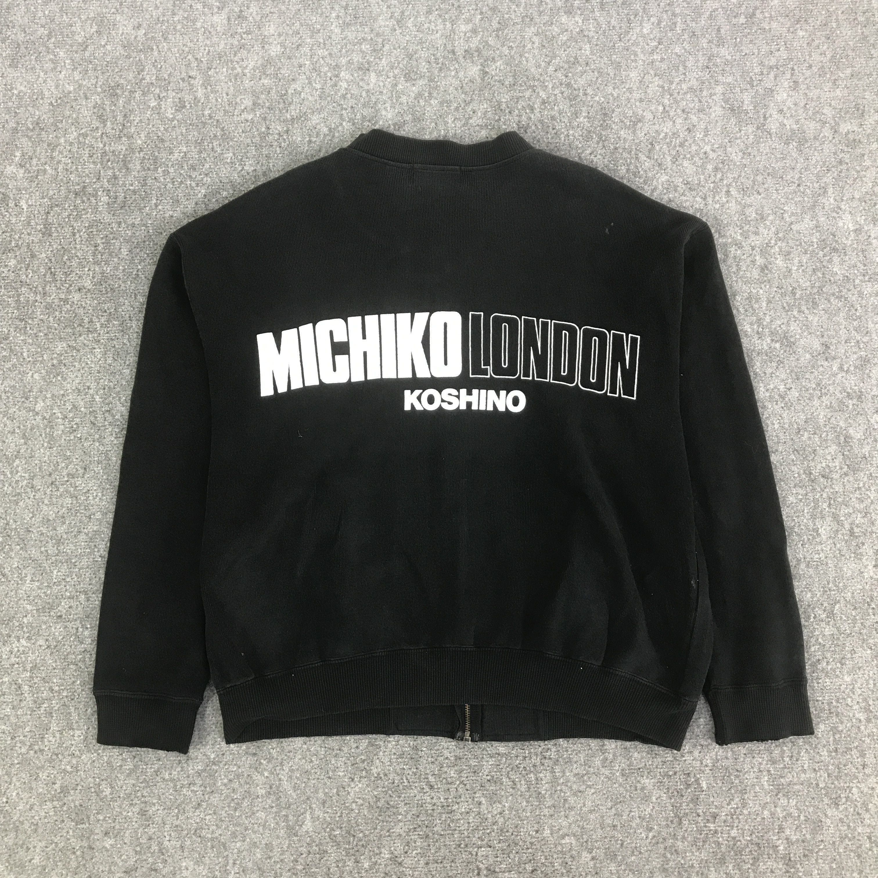 Michiko Koshino MICHIKO KOSHINO JAPAN ZIPPER BLACK FADED JACKET K127B1 Size US L / EU 52-54 / 3 - 1 Thumbnail