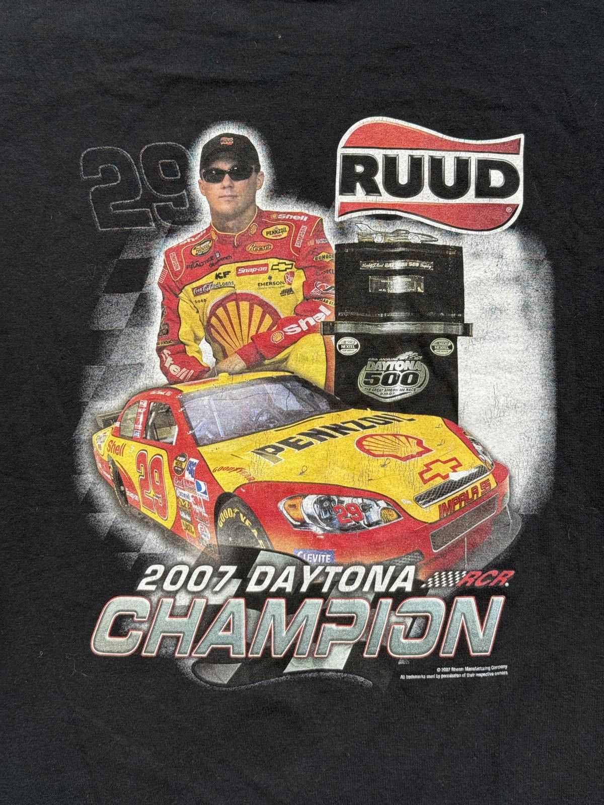 Designer 2007 Daytona 500 T-shirt Kevin Harvick Ruud 2007 Tee XL Size US XL / EU 56 / 4 - 5 Thumbnail