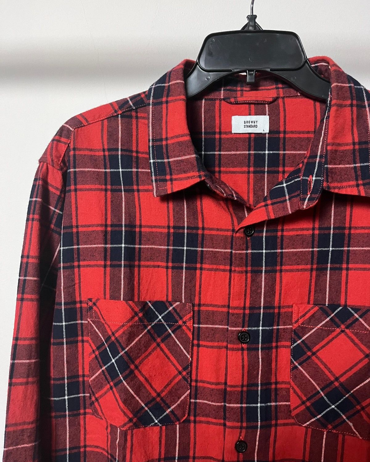 Japanese Brand 2000s Japanese Brand Browny Shadow Plaid Shirt Size US L / EU 52-54 / 3 - 5 Thumbnail