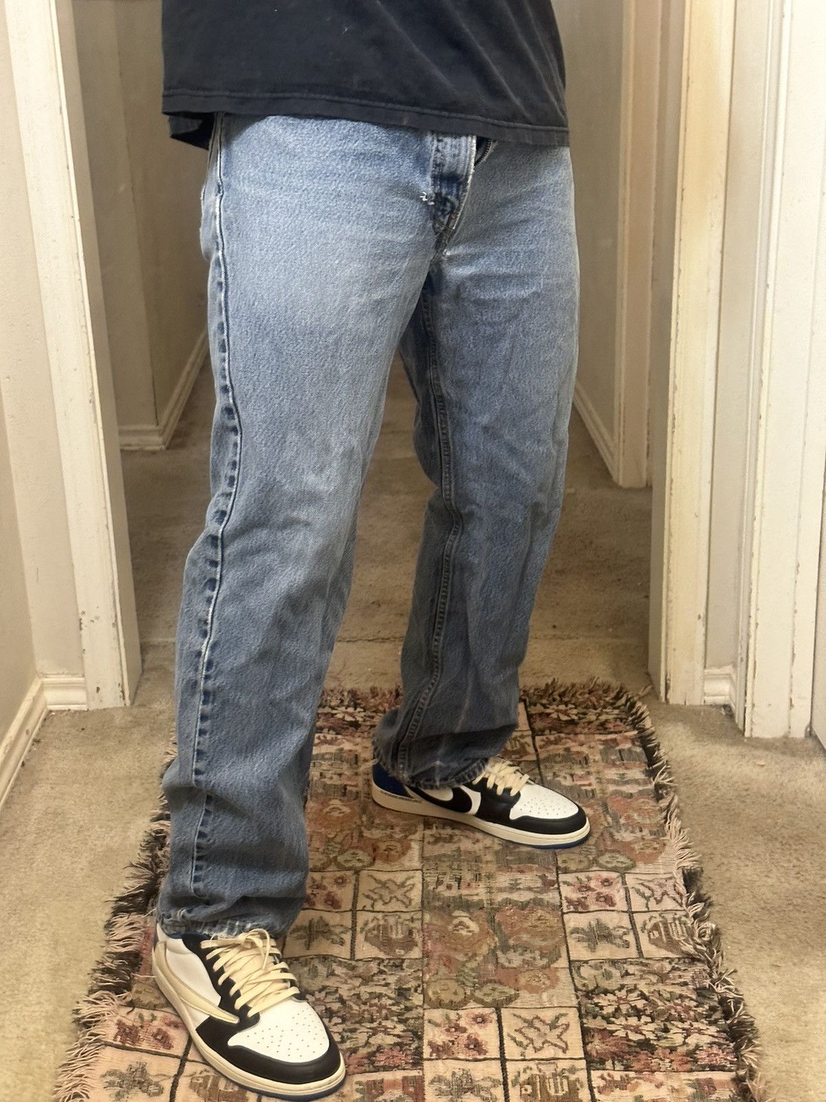 Levi's × Vintage Crazy Vintage Y2K/2000s Levi’s 505 Baggy Skater Denim Jeans Size US 34 / EU 50 - 4 Thumbnail