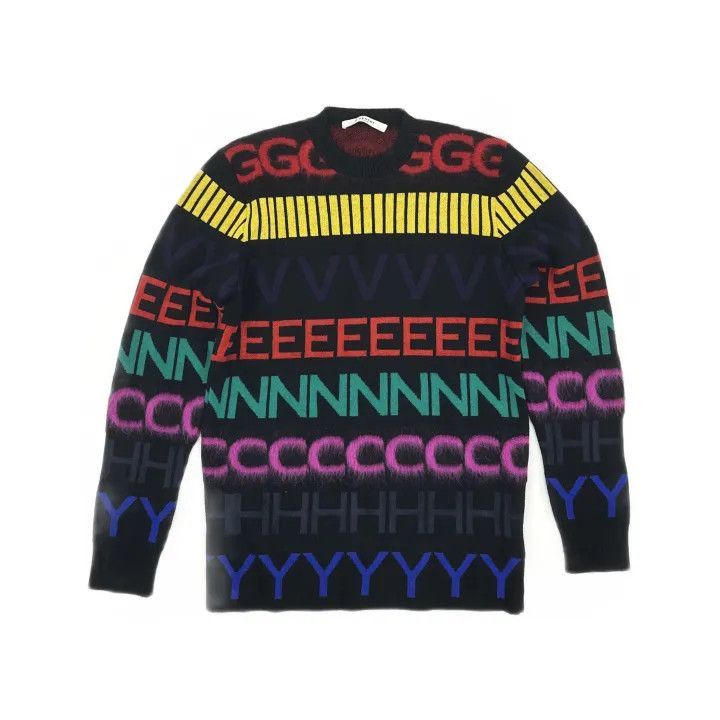 Givenchy Givenchy Givenchy Colorful Logo Knit Sweater -2507 Size US M / EU 48-50 / 2 - 2 Thumbnail