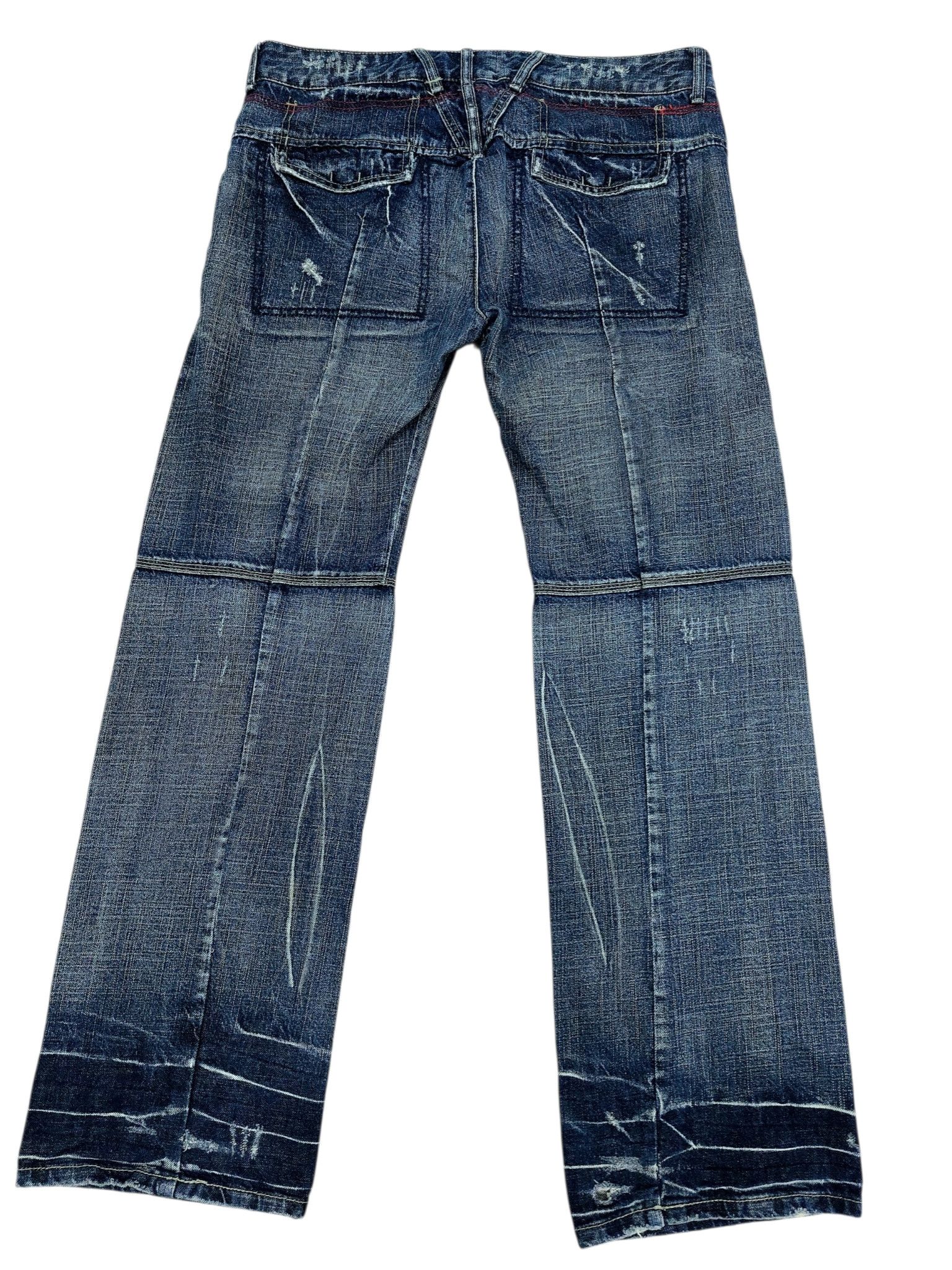 Vintage 🔥Beast Vintage Rugged Denim Baggy Style Size US 36 / EU 52 - 9 Thumbnail