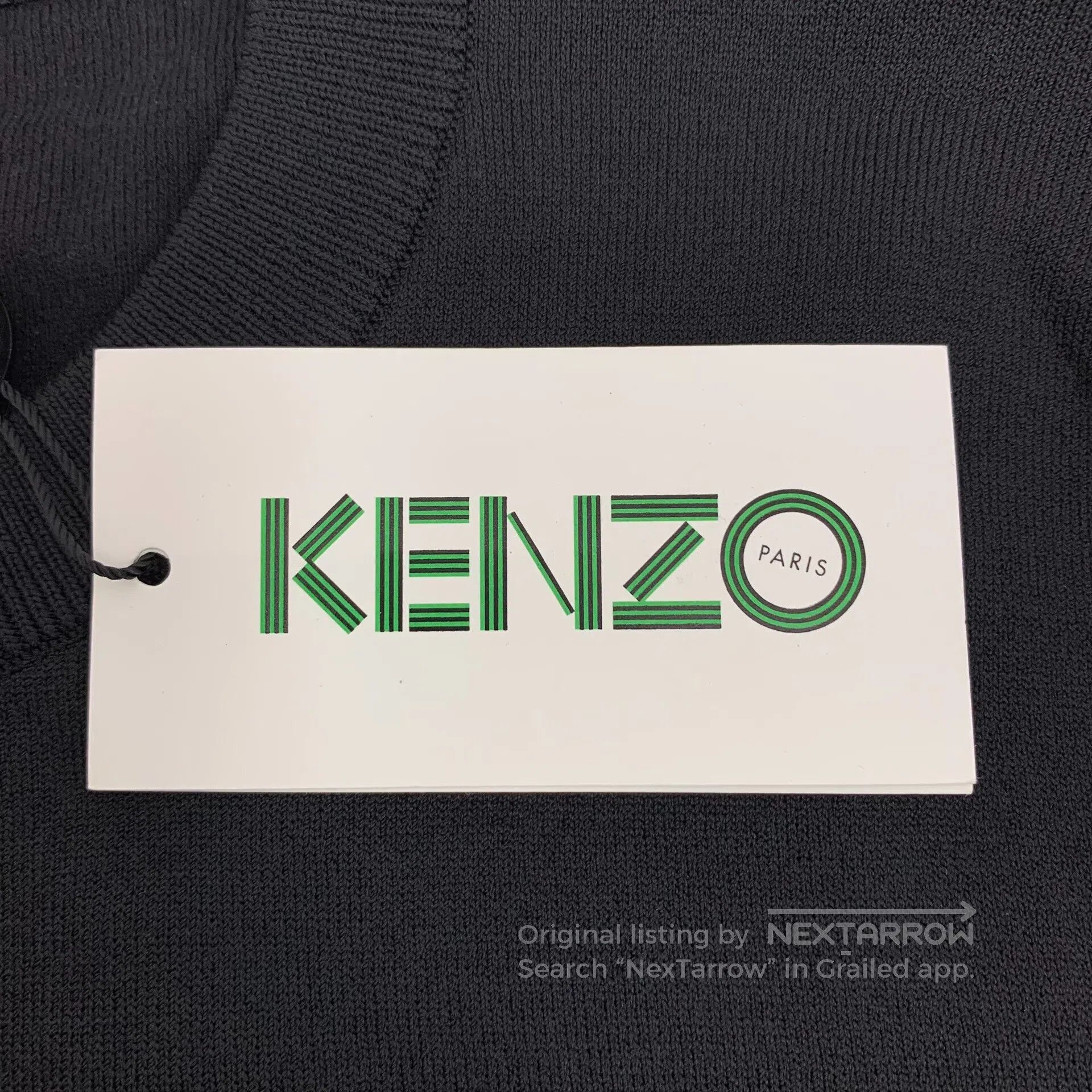 Kenzo Kenzo Black geometric pattern letter embroidery crew neck Size US S / EU 44-46 / 1 - 6 Thumbnail