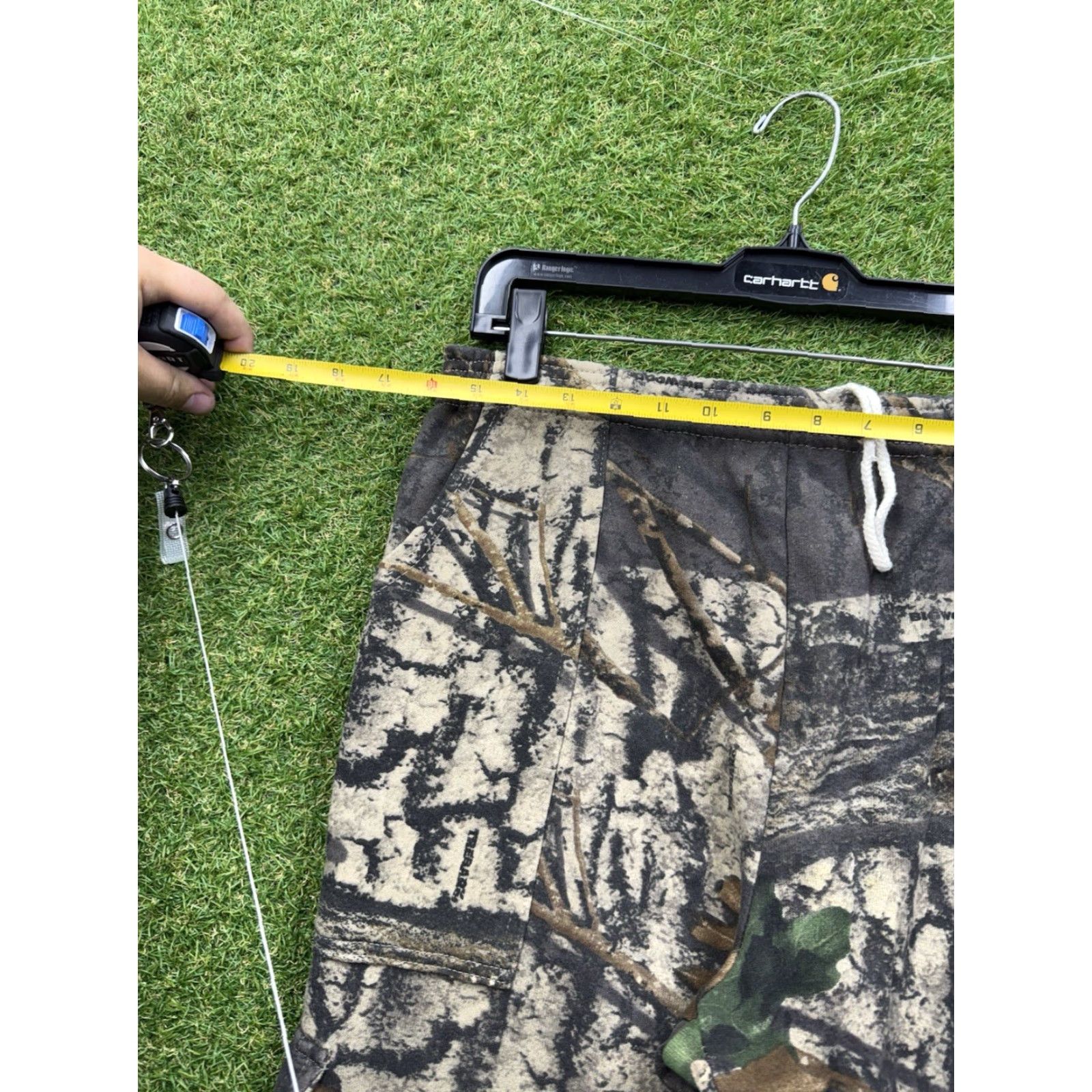 Jerzees VINTAGE Jerzees Outdoors Mossy Oak Break Up Sweatpants Mens M Camouflage Green Cotton Polyester Pockets Adjustable Waist Grunge USA Size US 31 - 3 Thumbnail