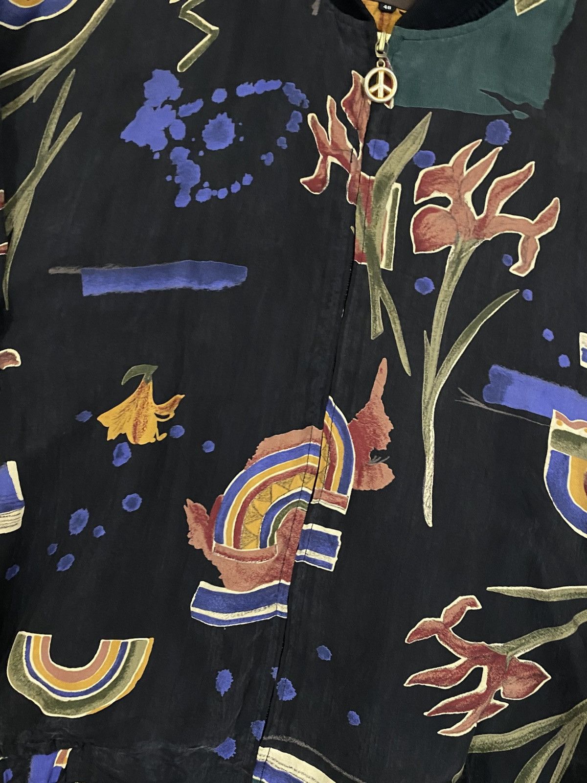 Other Vintage Floral Printed Bomber Jacket Style Size US M / EU 48-50 / 2 - 10 Thumbnail