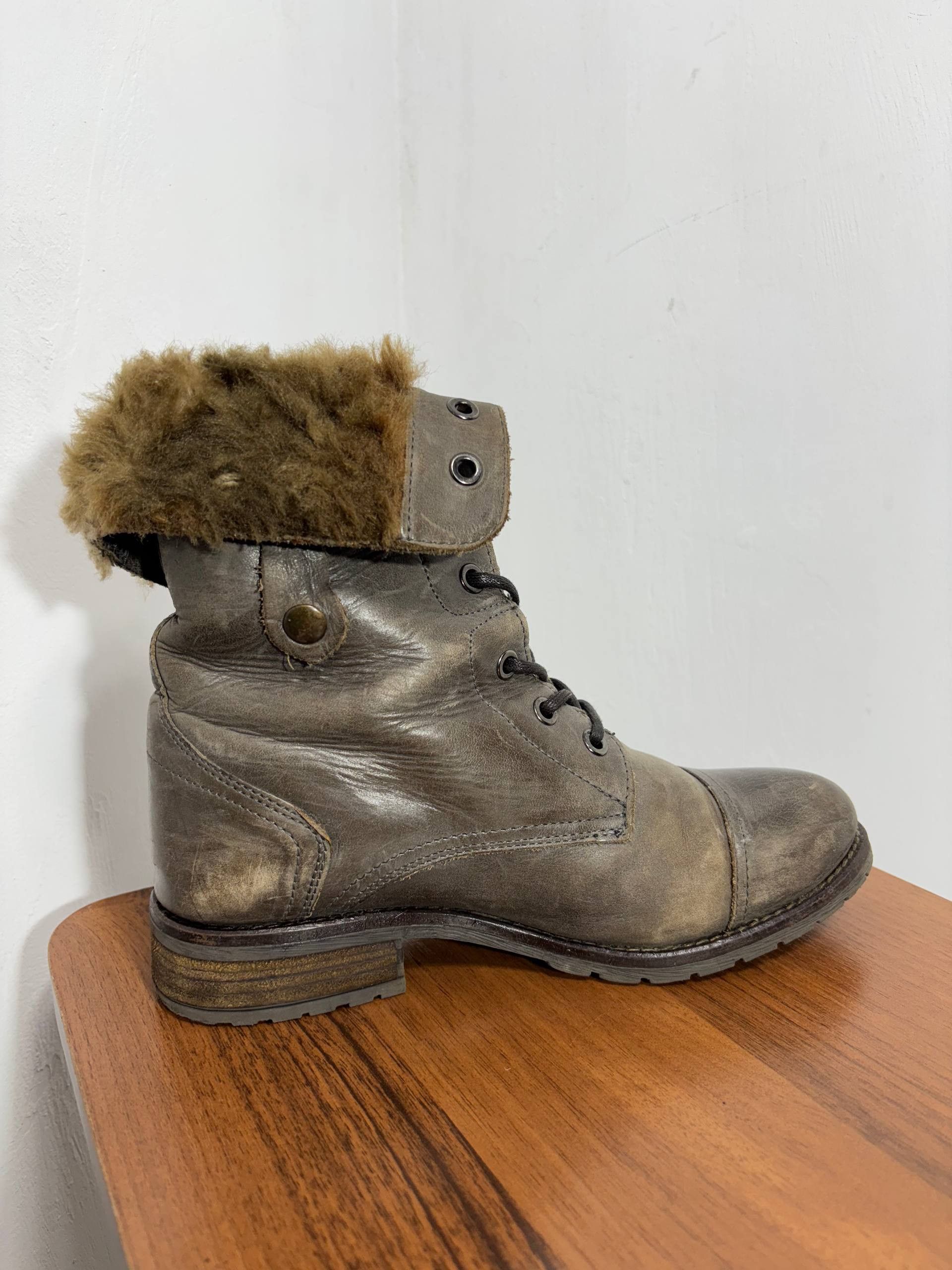 Hysteric Glamour VTG Avant Garde Fur AS 98 Style Leather Boots Shoes Size US 5 / EU 37 - 7 Thumbnail