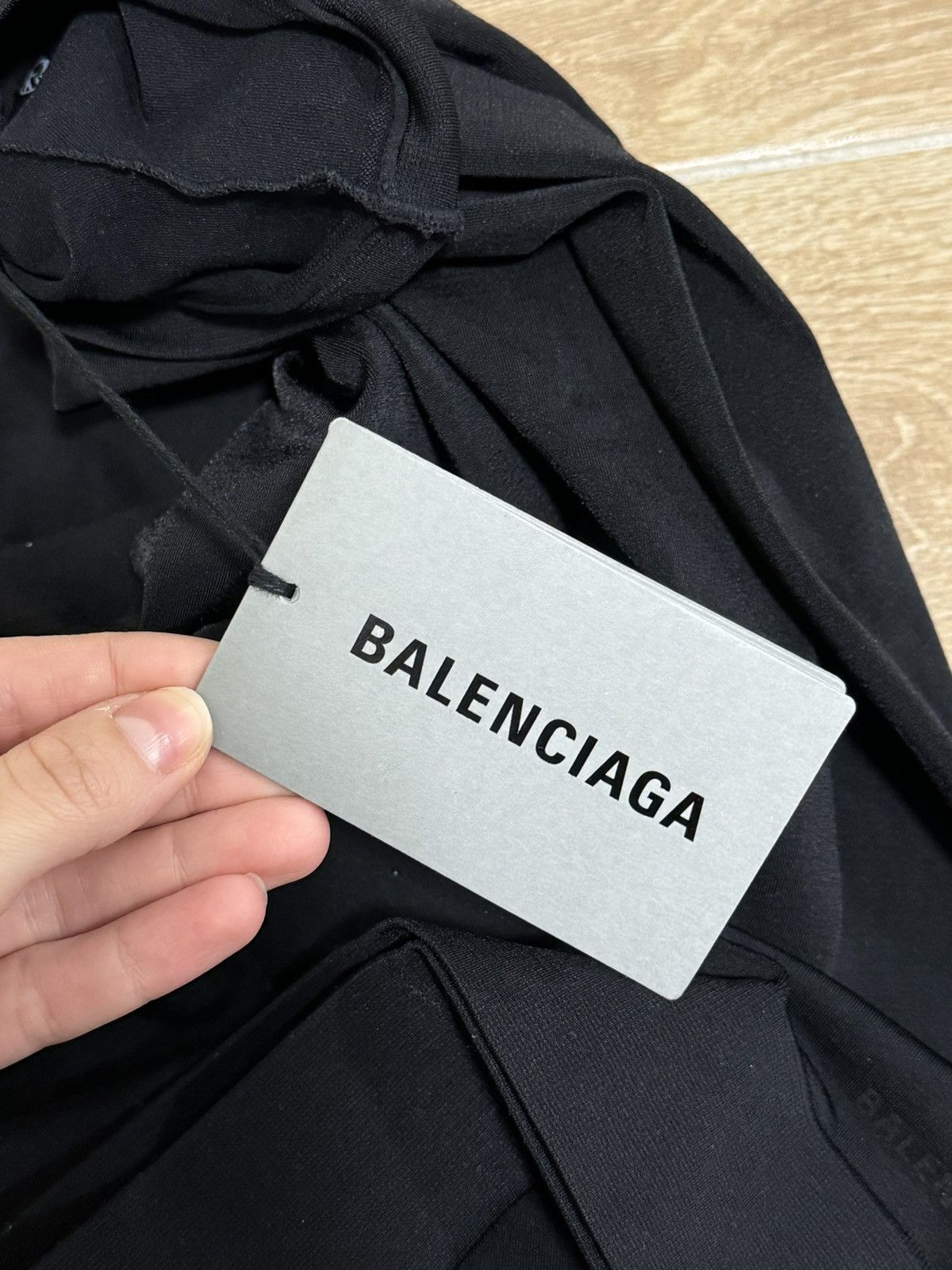 Balenciaga Women’s Balenciaga Long Sleeve Black Mini Dress Size L / US 10 / IT 46 - 7 Thumbnail