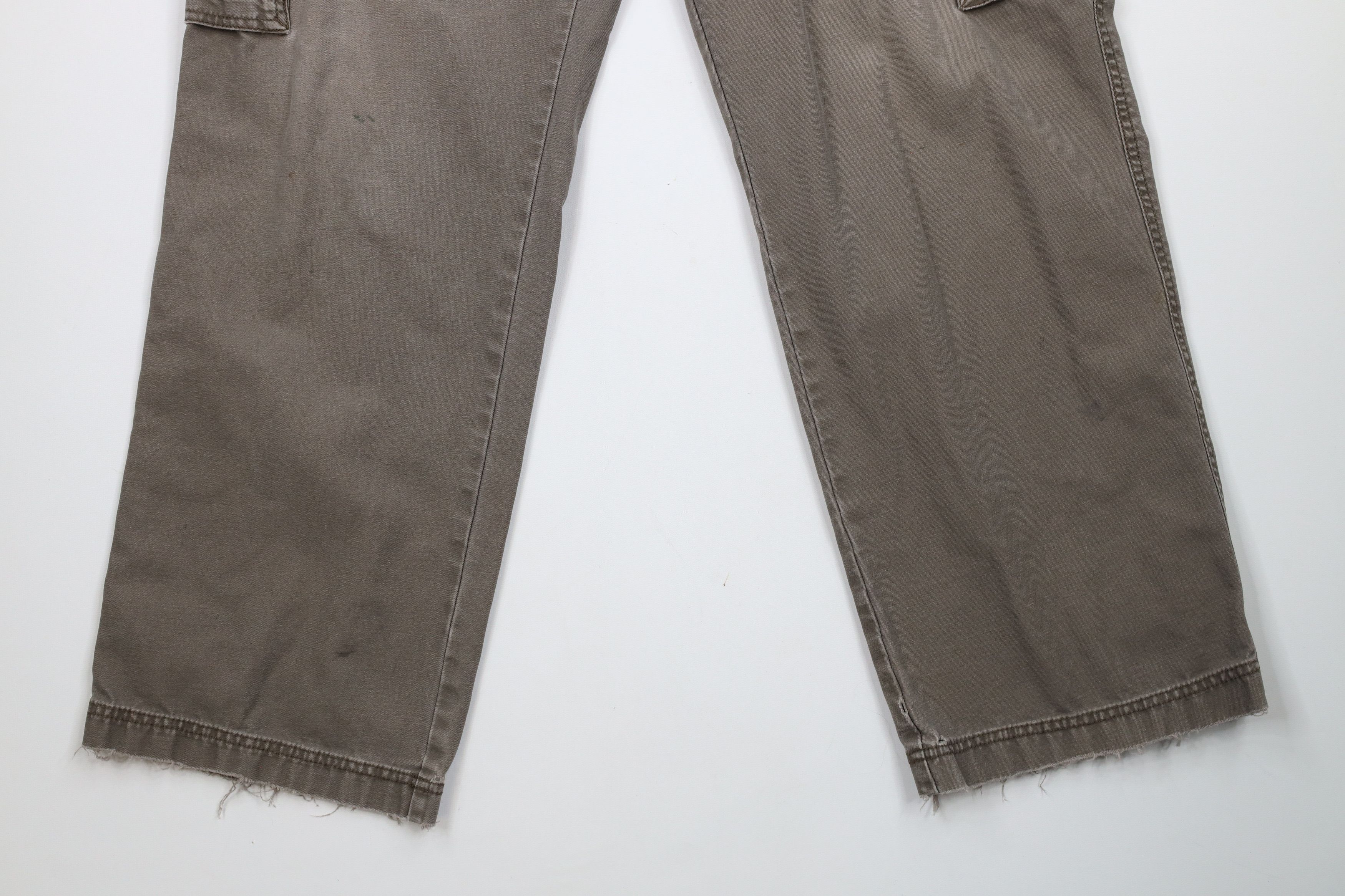 Vintage Vintage Y2K Streetwear Wide Leg Cargo Pants Light Brown Size US 36 / EU 52 - 4 Thumbnail