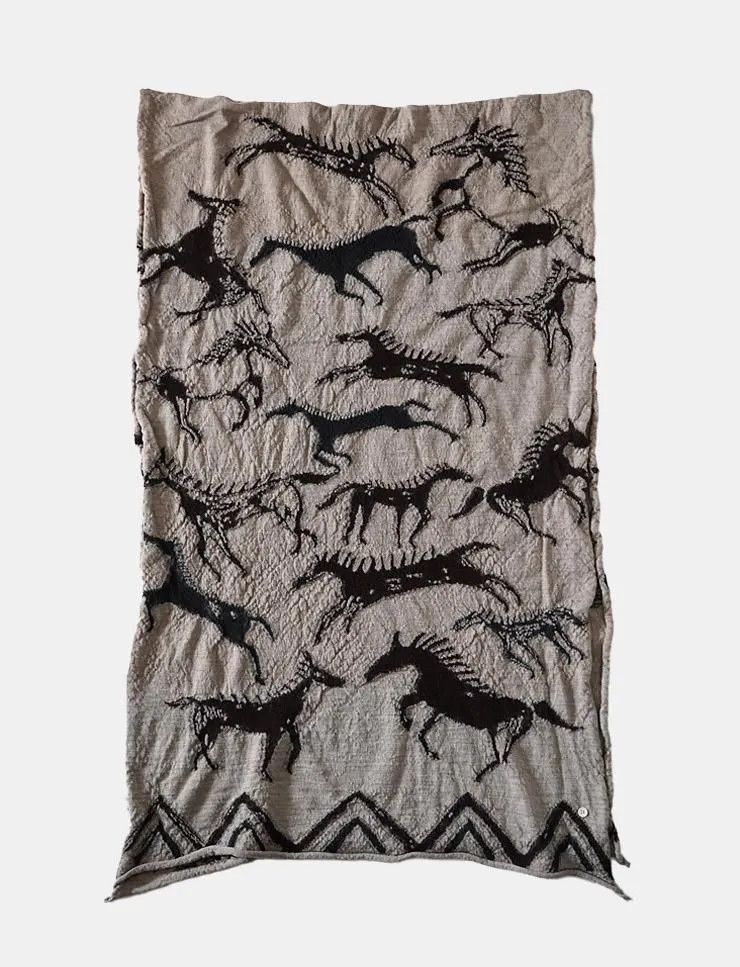 Kapital kapital Wool Indian Painting Scarf Size ONE SIZE - 1 Thumbnail