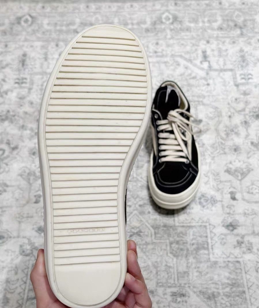 Rick Owens Rick Owens DRKSHDW new canvas sneakers, black & white Size US 8.5 / EU 41-42 - 8 Thumbnail