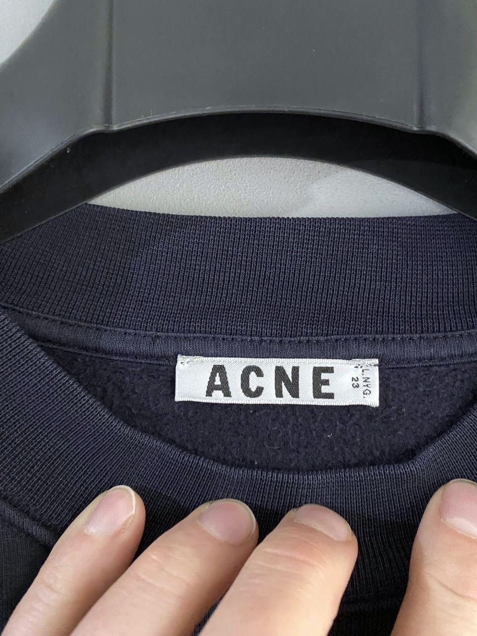Acne Studios Acne Studios Women's Blue Shortened Sweatshirt, Size M Size M / US 6-8 / IT 42-44 - 6 Thumbnail