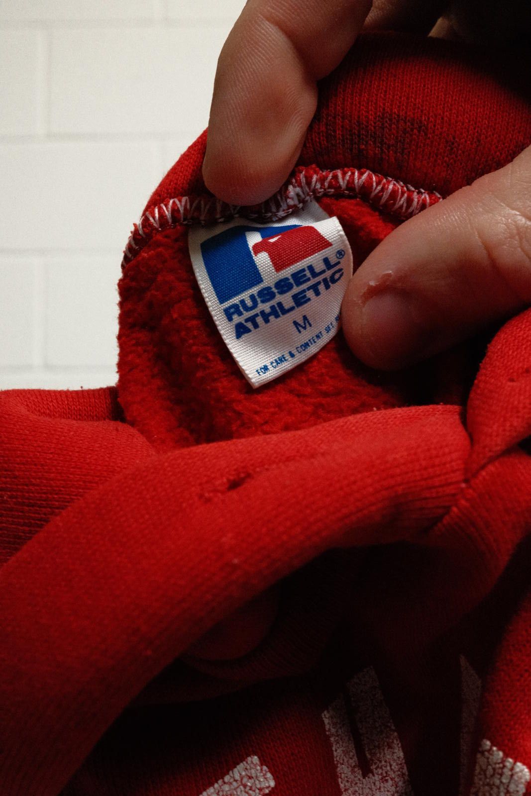 Russell Athletic Red Weehawken High School Hoodie Sweatshirt Medium Size M / US 6-8 / IT 42-44 - 3 Thumbnail